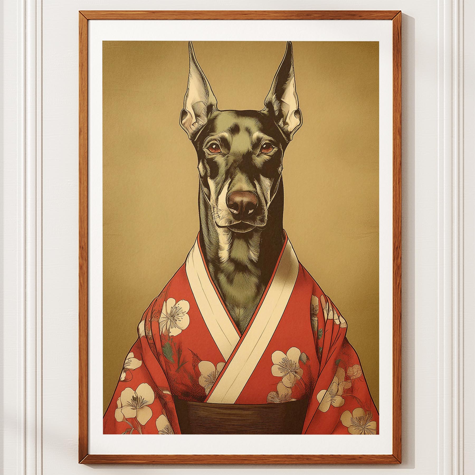 Doberman Japanse Kimono Dog Series image 12