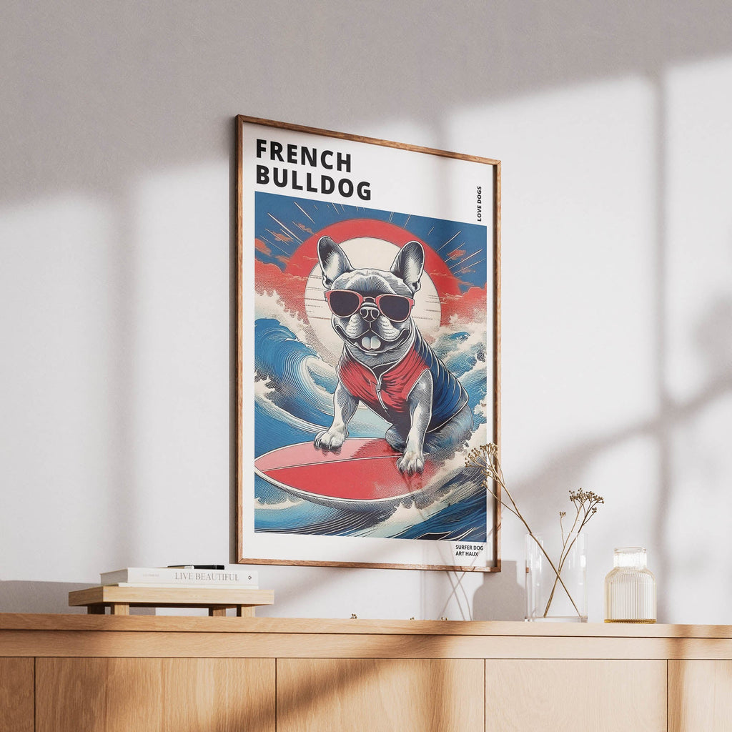 French Bulldog Hokosai Surfer Dogs 3 image 6