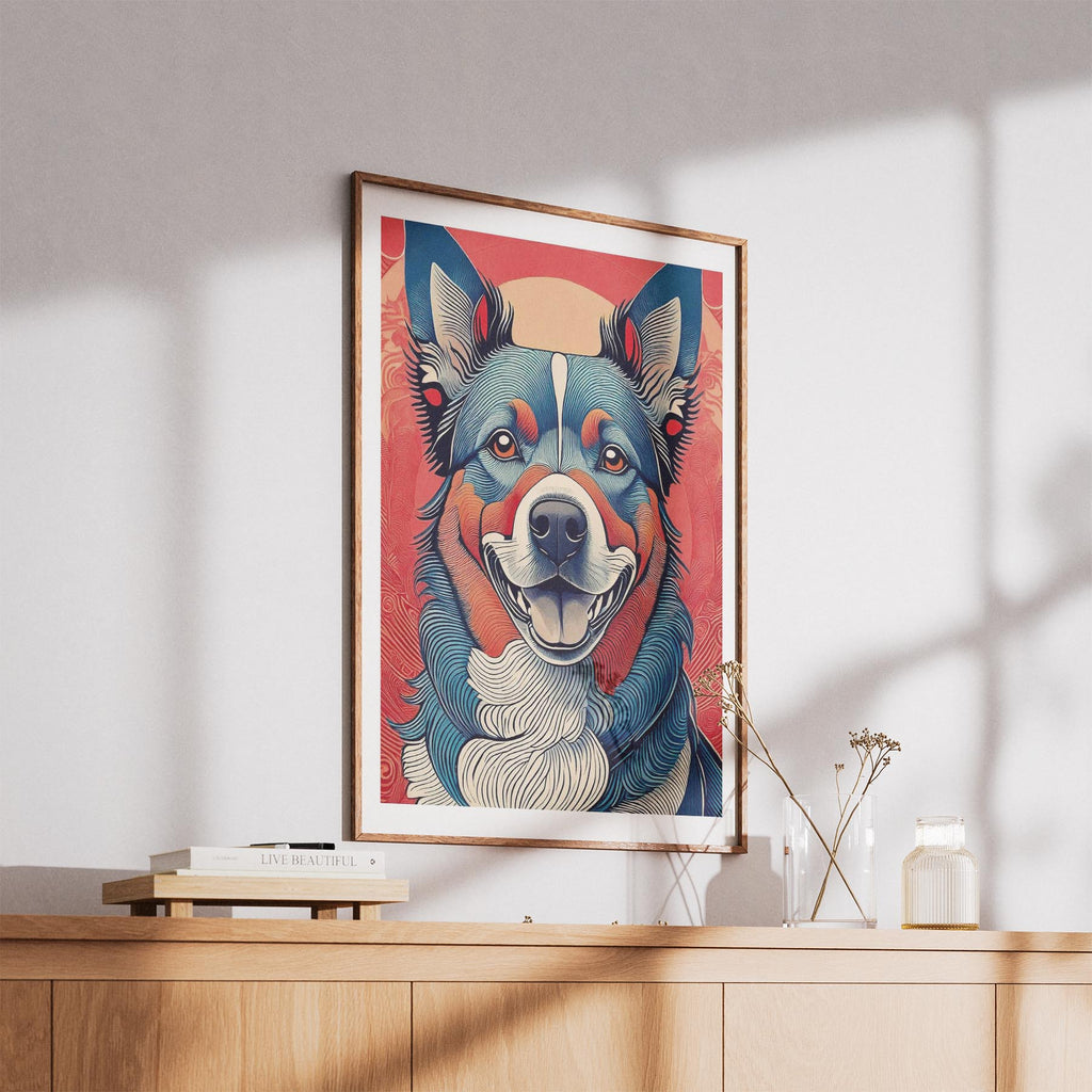 Kelpie Hokusai Japanese Inspired Dog Series image 5