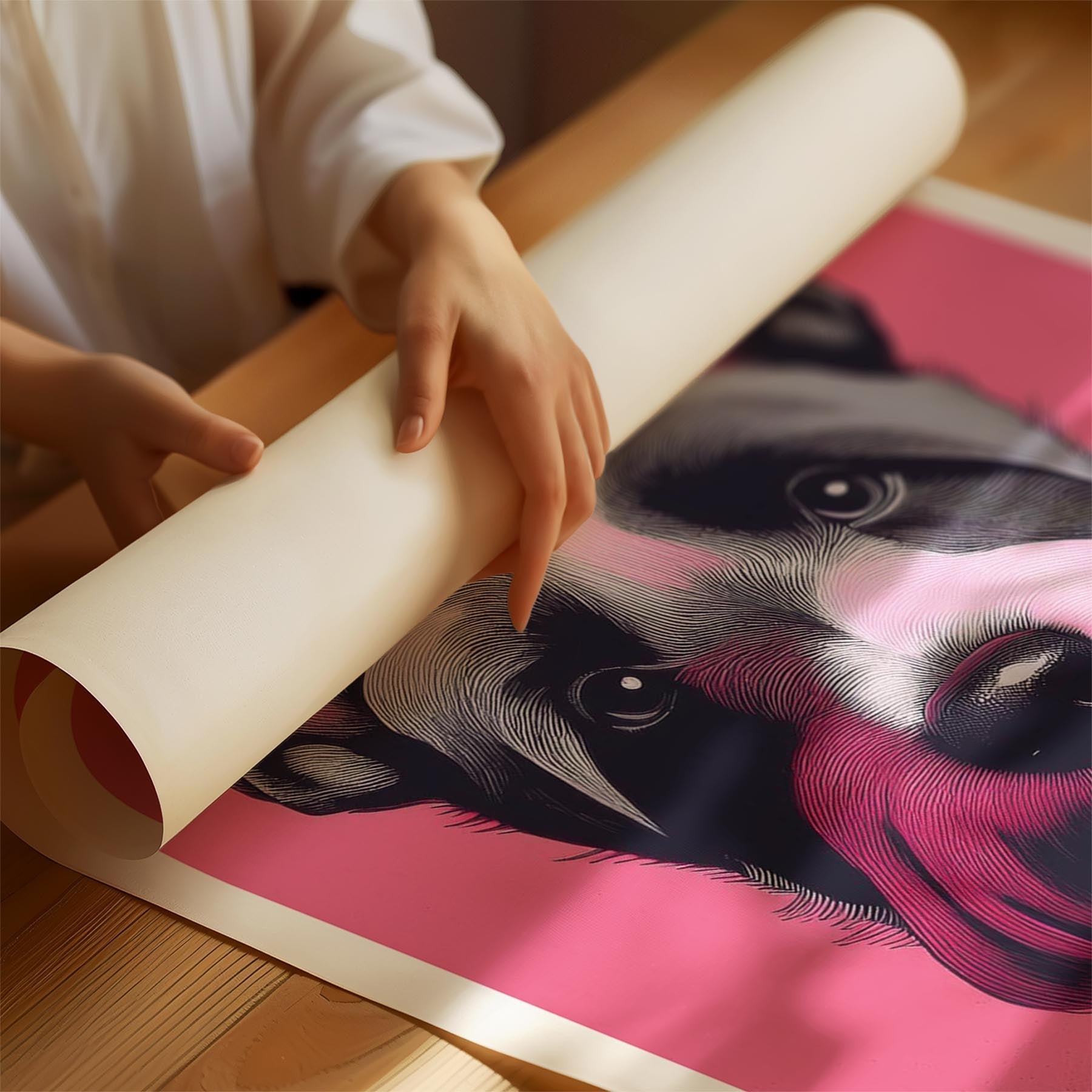 Scottish Terrier Pink and Black Dog Series 1 image 1