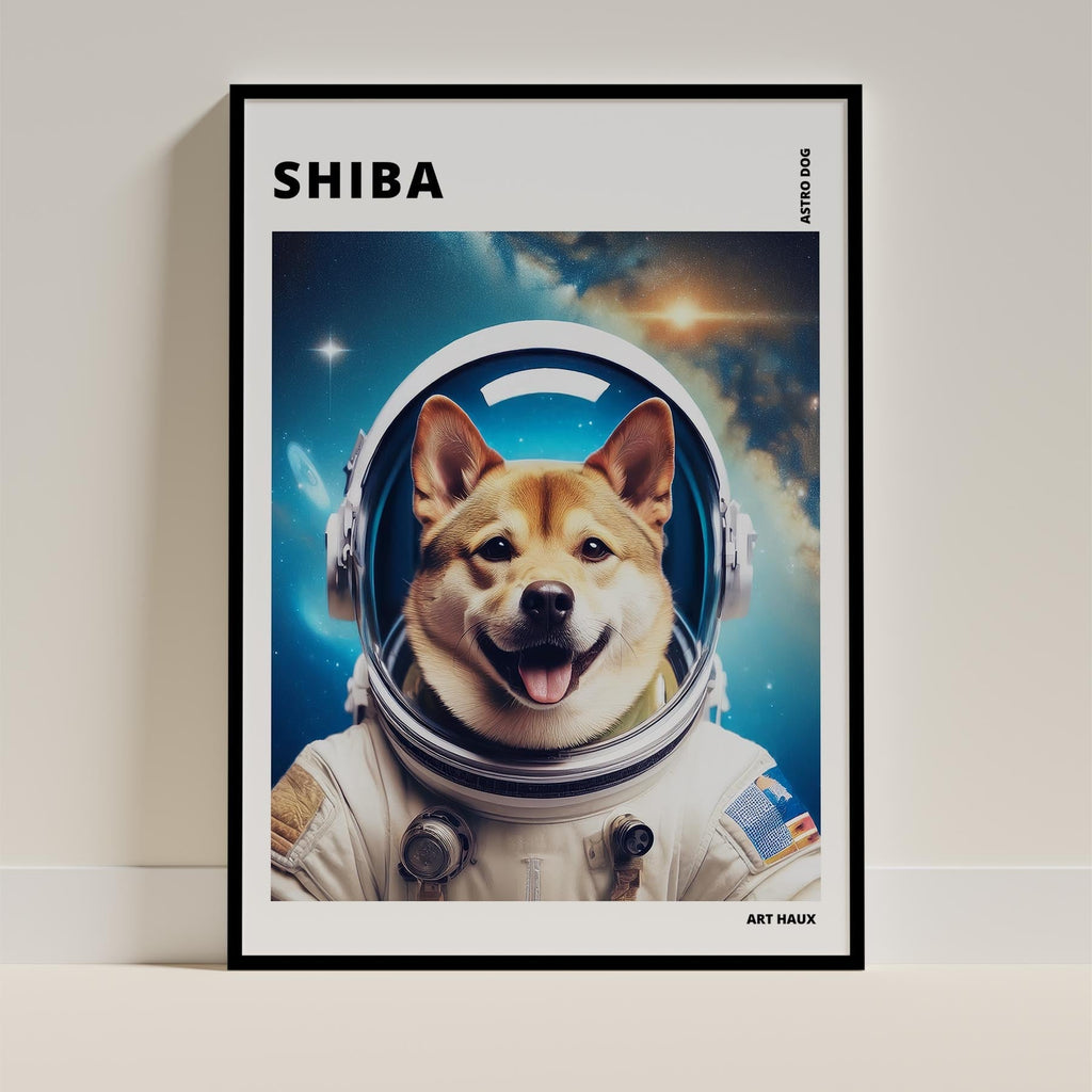 Shiba Astronaut Dog Series with Text Astro Dog image 0
