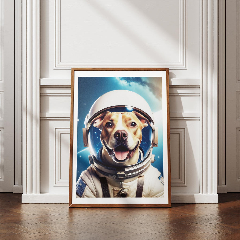 American Staffordshire Terrier Astronaut Dog Series image 4