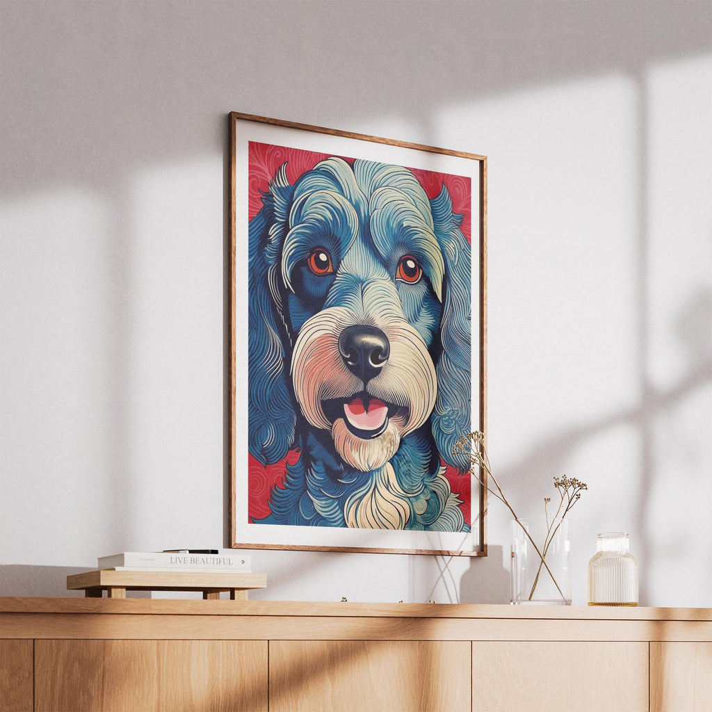 Cavoodle Hokusai Japanese Inspired Dog Series 3 image 5