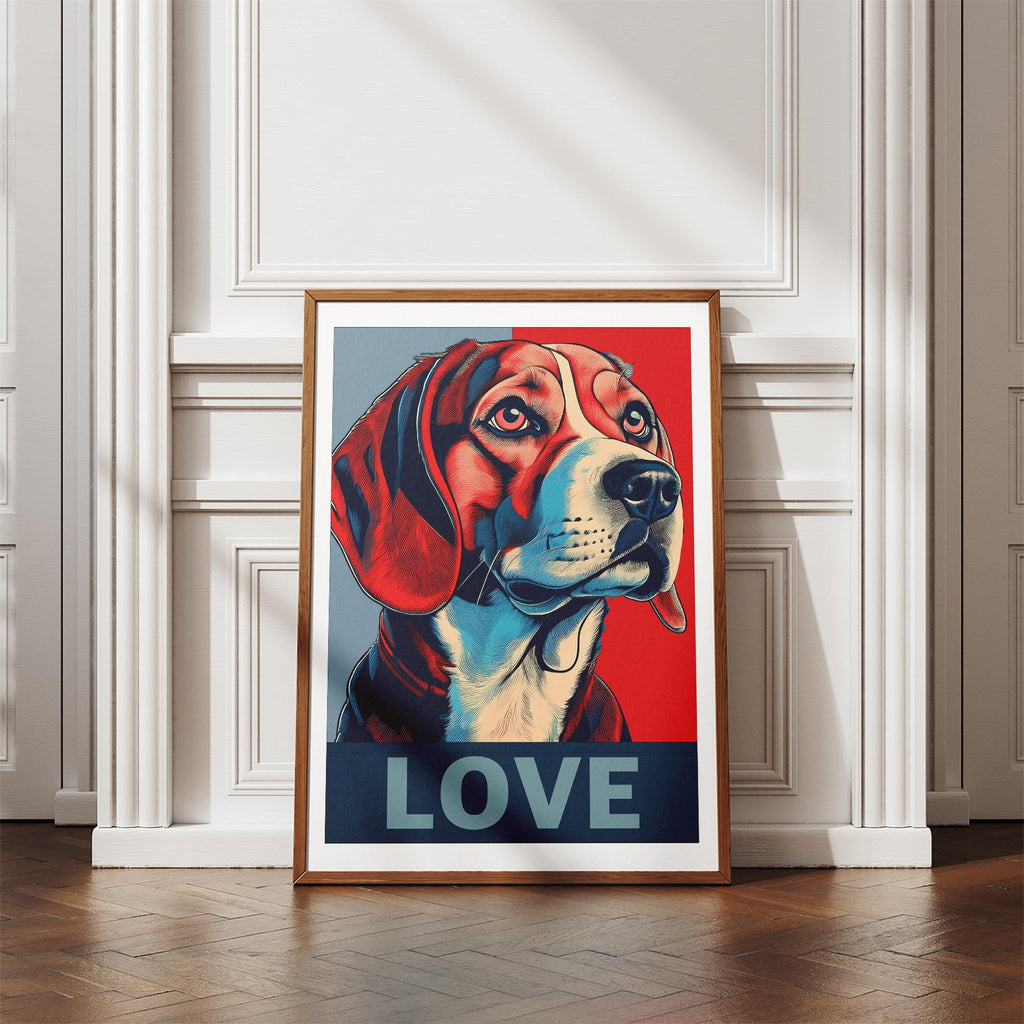 Beagle LOVE Series Inspired by the Obama Poster image 4