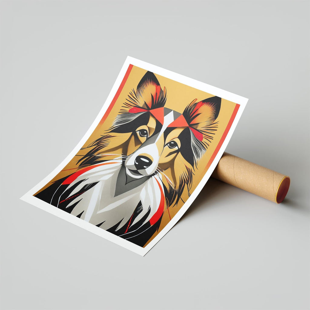 Shetland Sheepdog Geometric Orange Series image 6