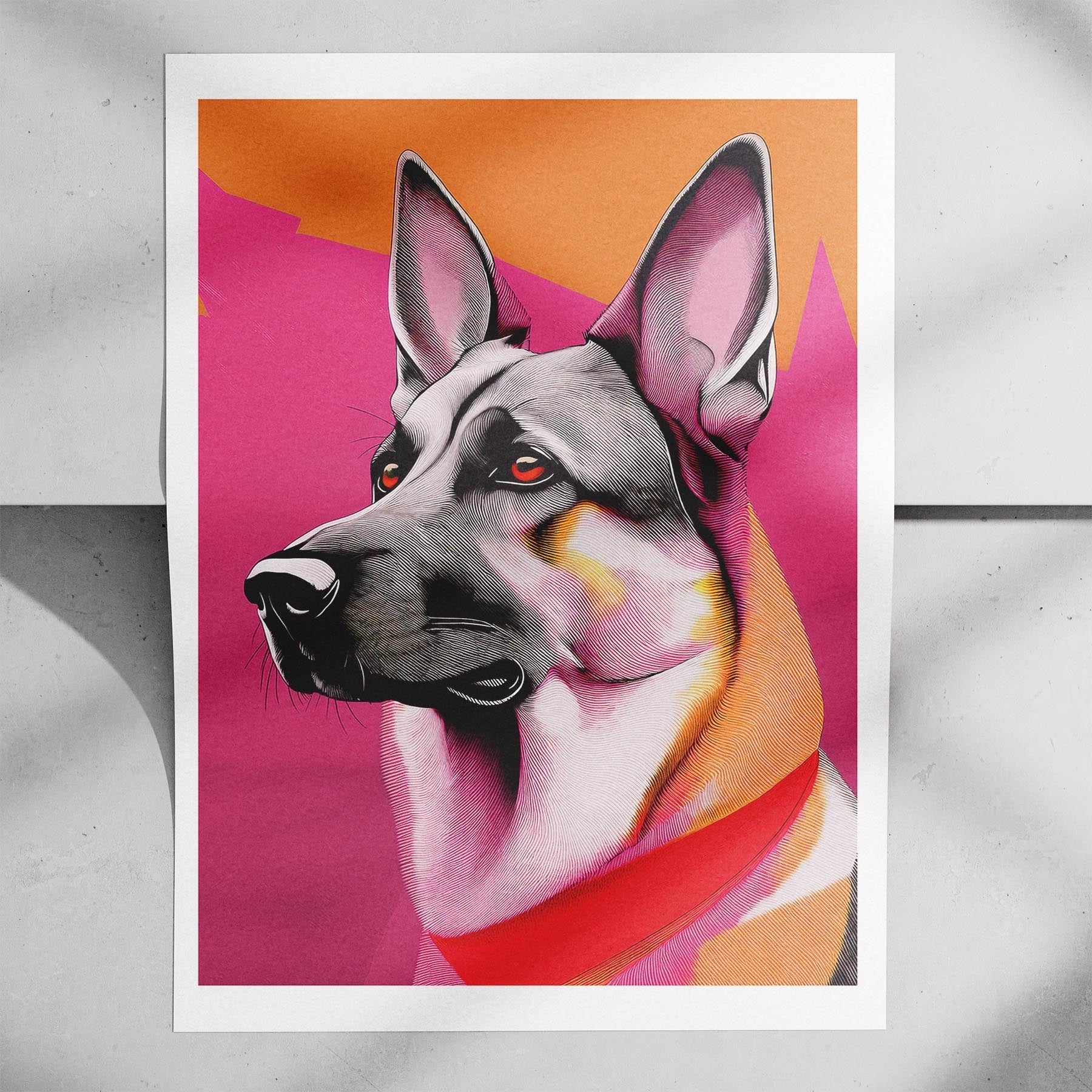 German Shepherd Modern Pop Dog Series image 7