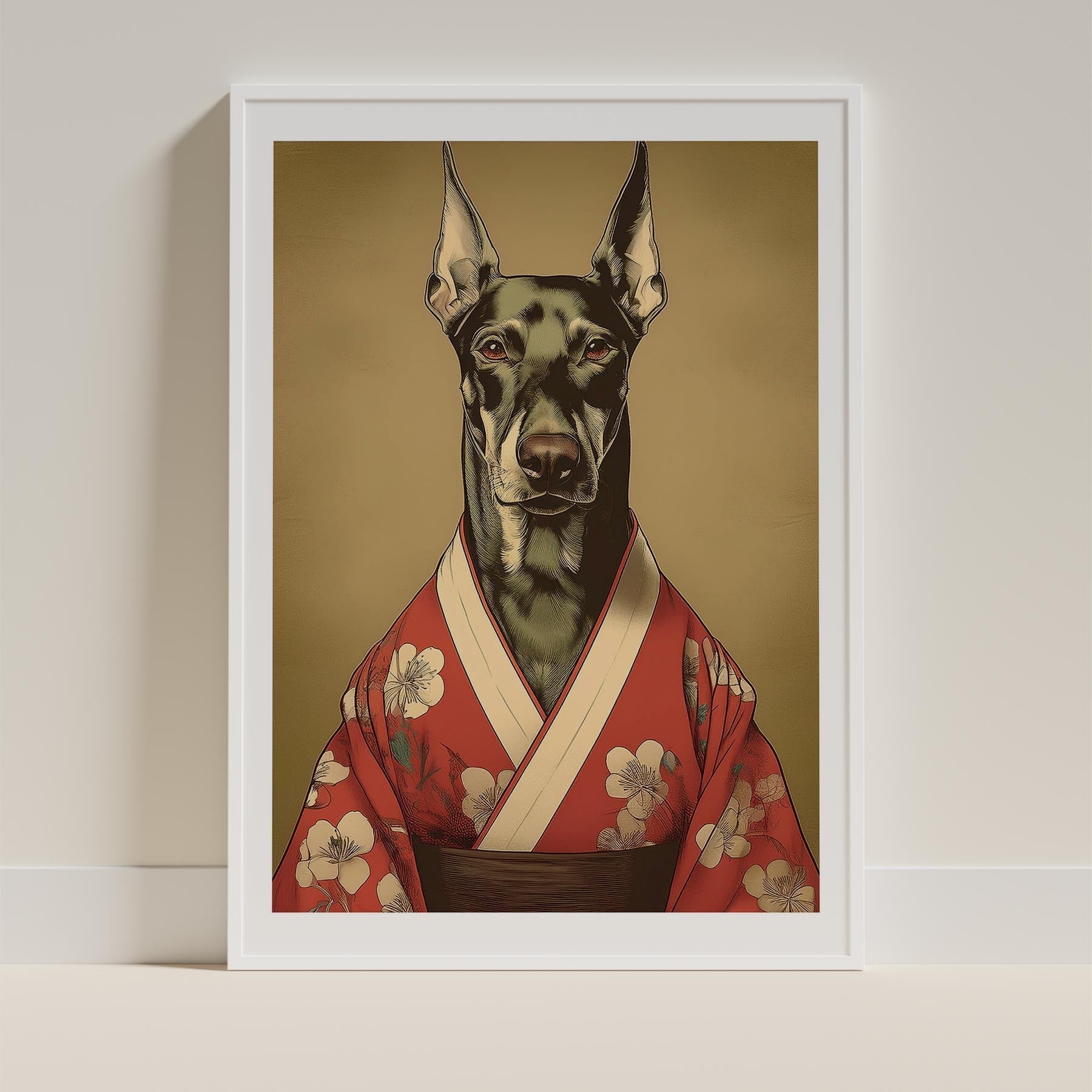 Doberman Japanse Kimono Dog Series image 11
