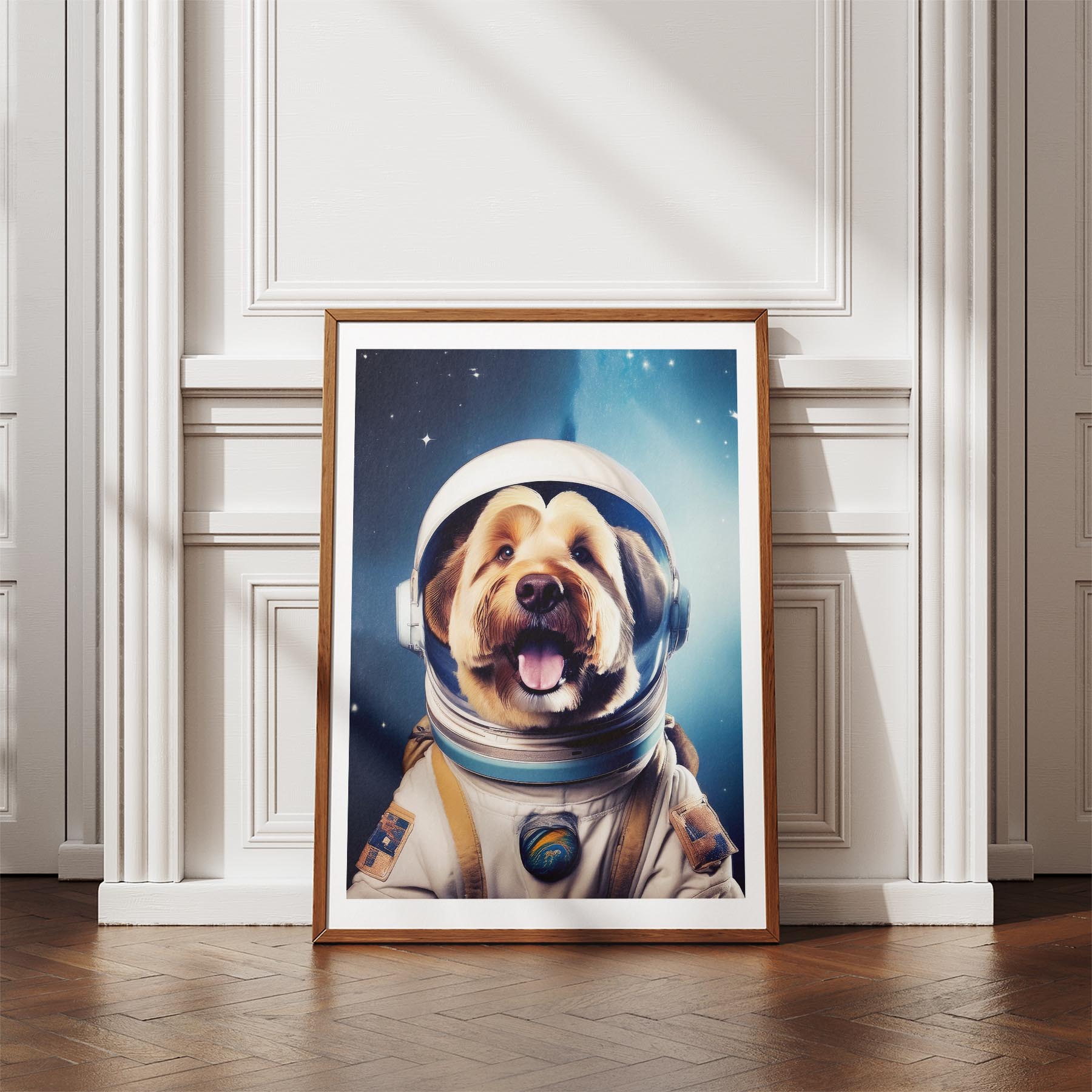 Old English Sheepdog Astronaut Dog Series image 4