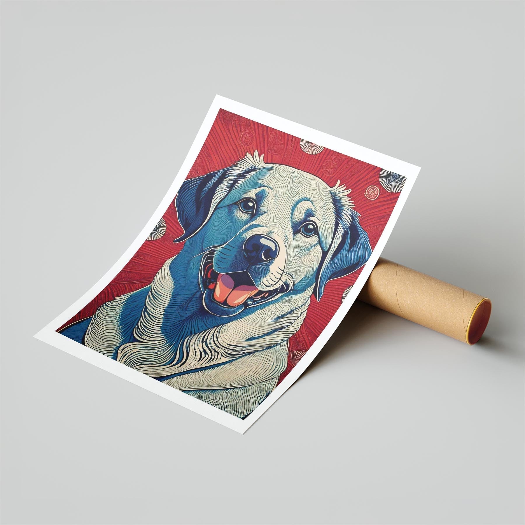 Labrador Retriever Hokusai Japanese Inspired Dog Series image 6