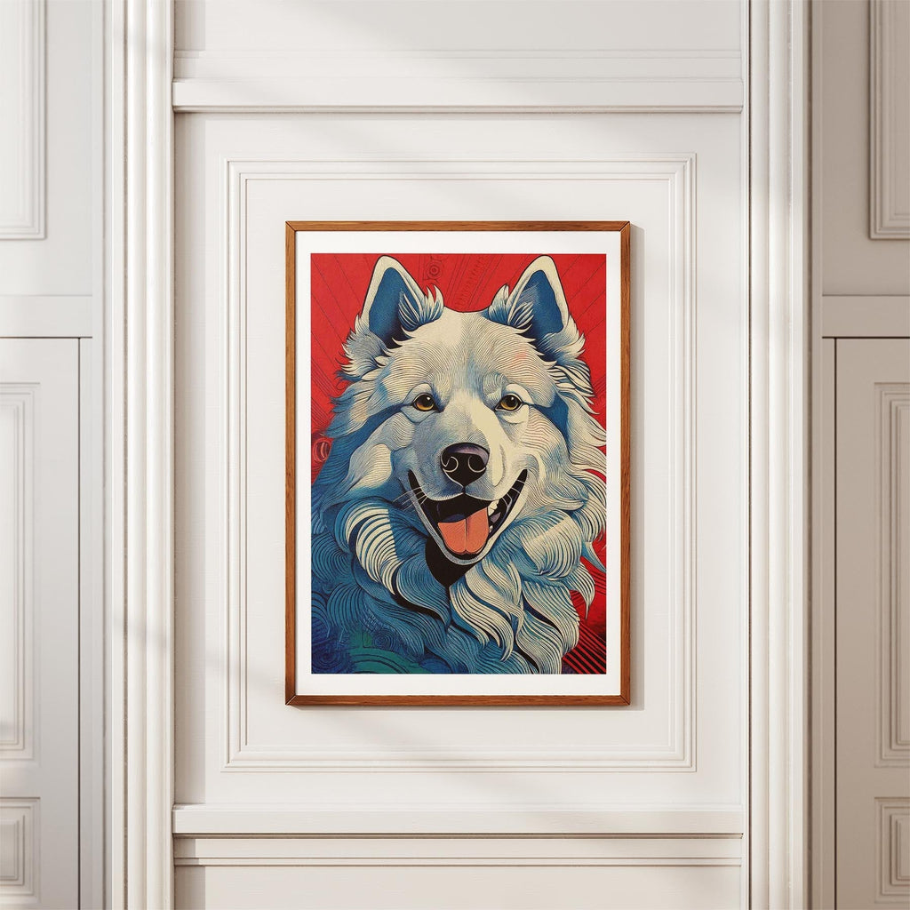 Samoyed Hokusai Japanese Inspired Dog Series image 3