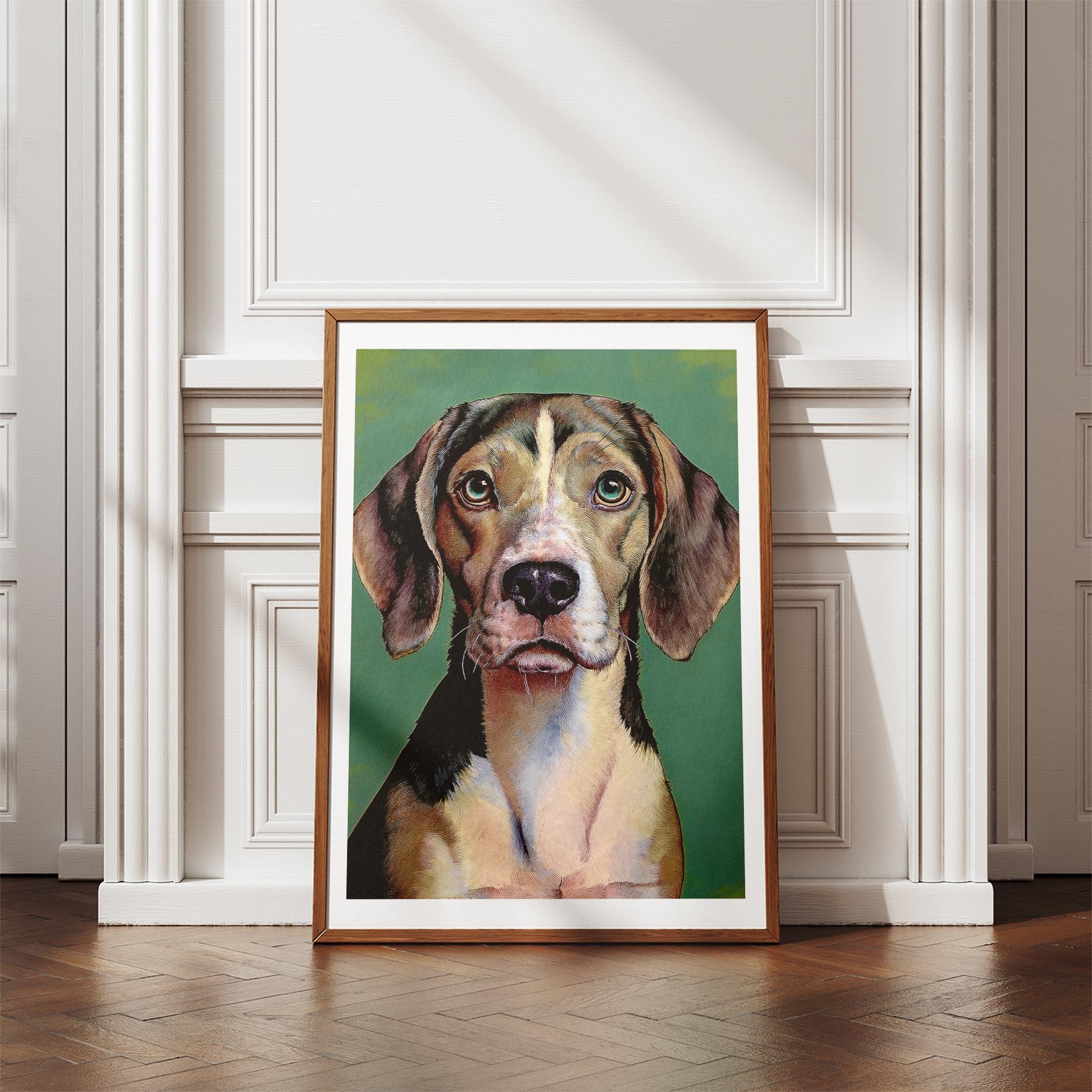 Beagle Green Painted Series image 4