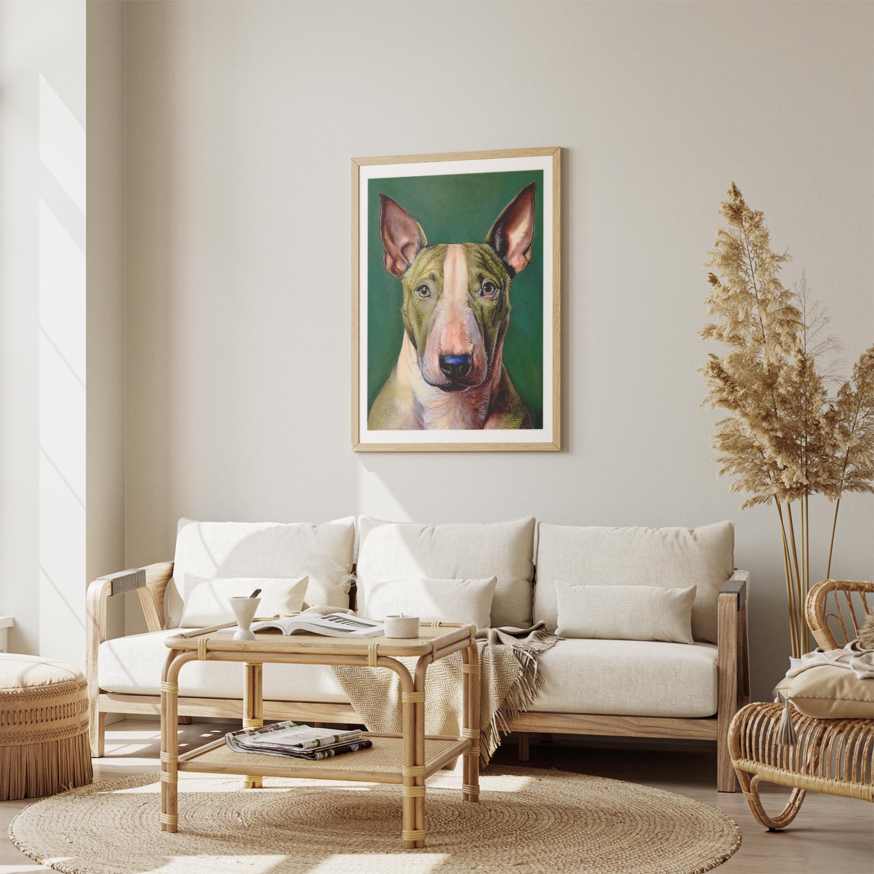 Bull Terrier Green Painted Series image 2