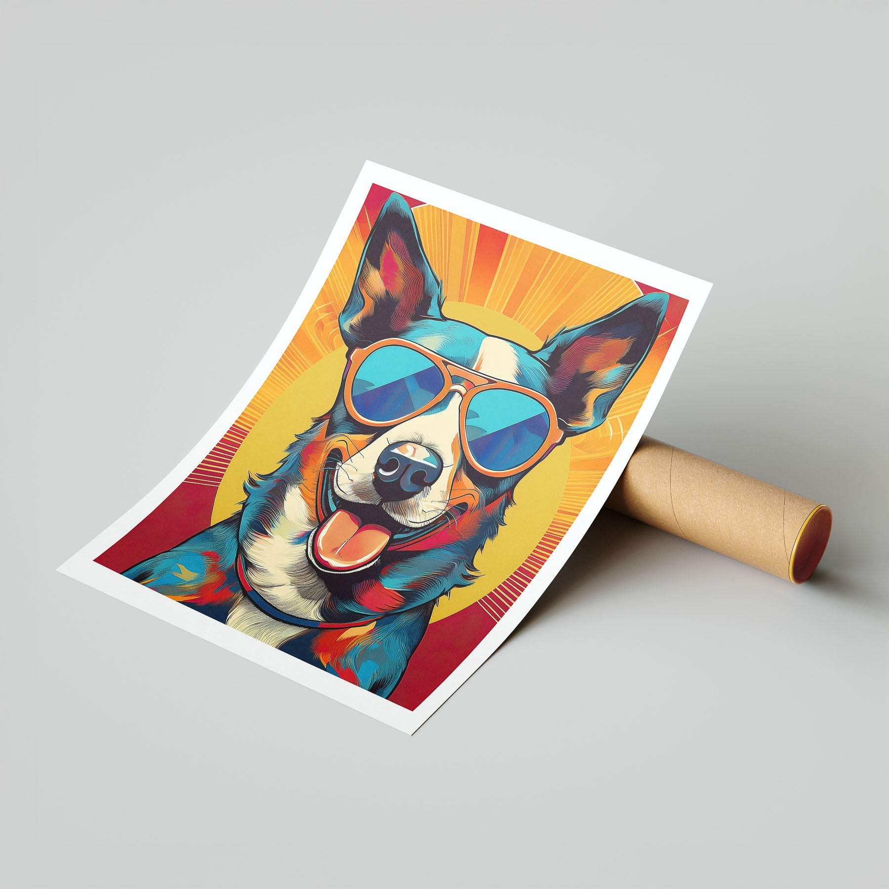 Cattle Dog In Colourful Sunnies 5 image 7