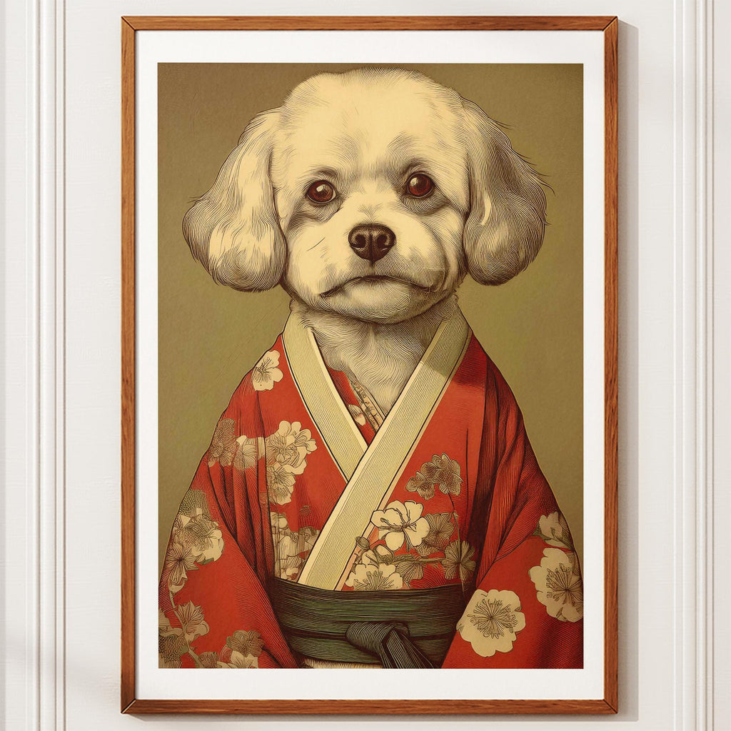 Bichon Frise Japanse Kimono Dog Series image 10