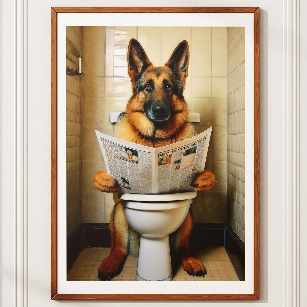 German Shepherd Toilet Humour Dog Series 1 image 10