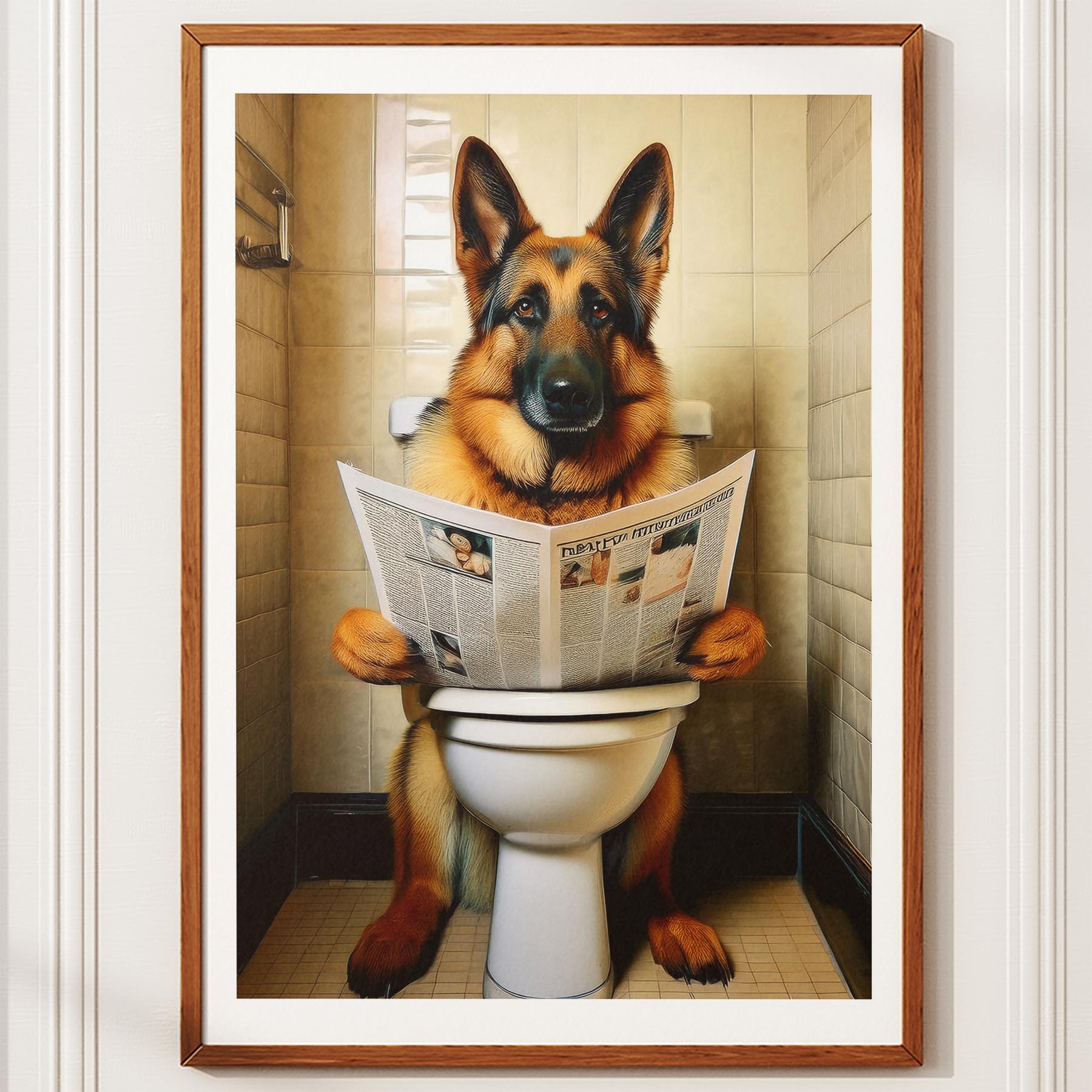 German Shepherd Toilet Humour Dog Series 1 image 10