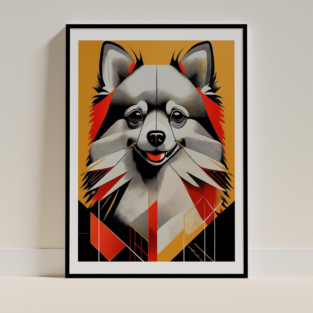 Pomeranian Geometric Orange Series image 0