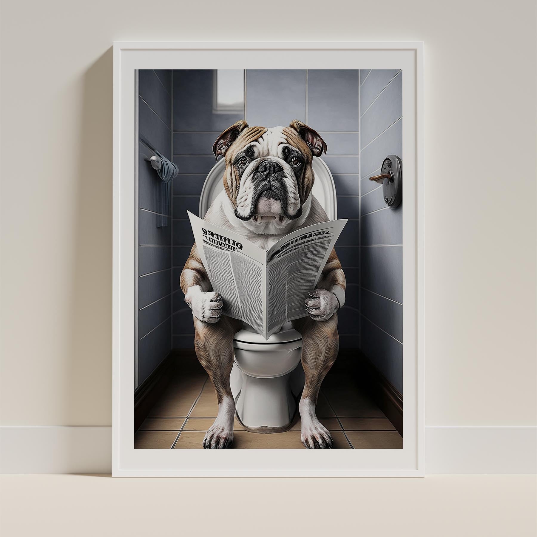 Bulldog Toilet Humour Dog Series 8 image 9
