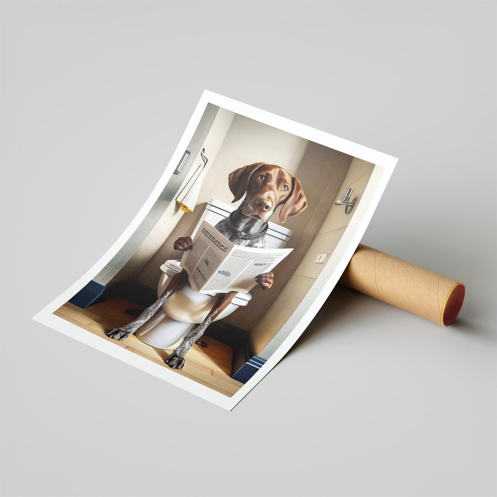 German Pointer Toilet Humour Dog Series image 6