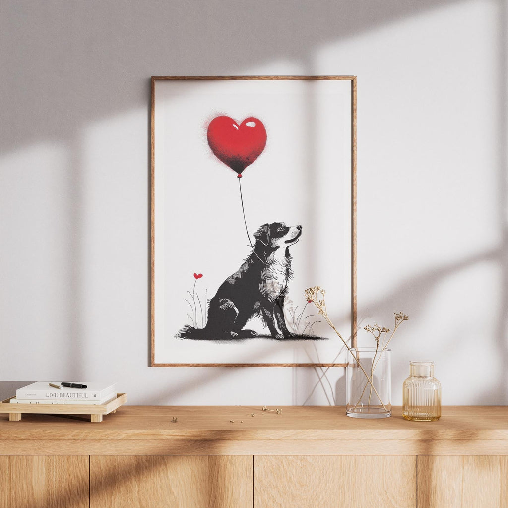 Australian Shepherd DOGSY Series inspired by the Art of Banksy image 8