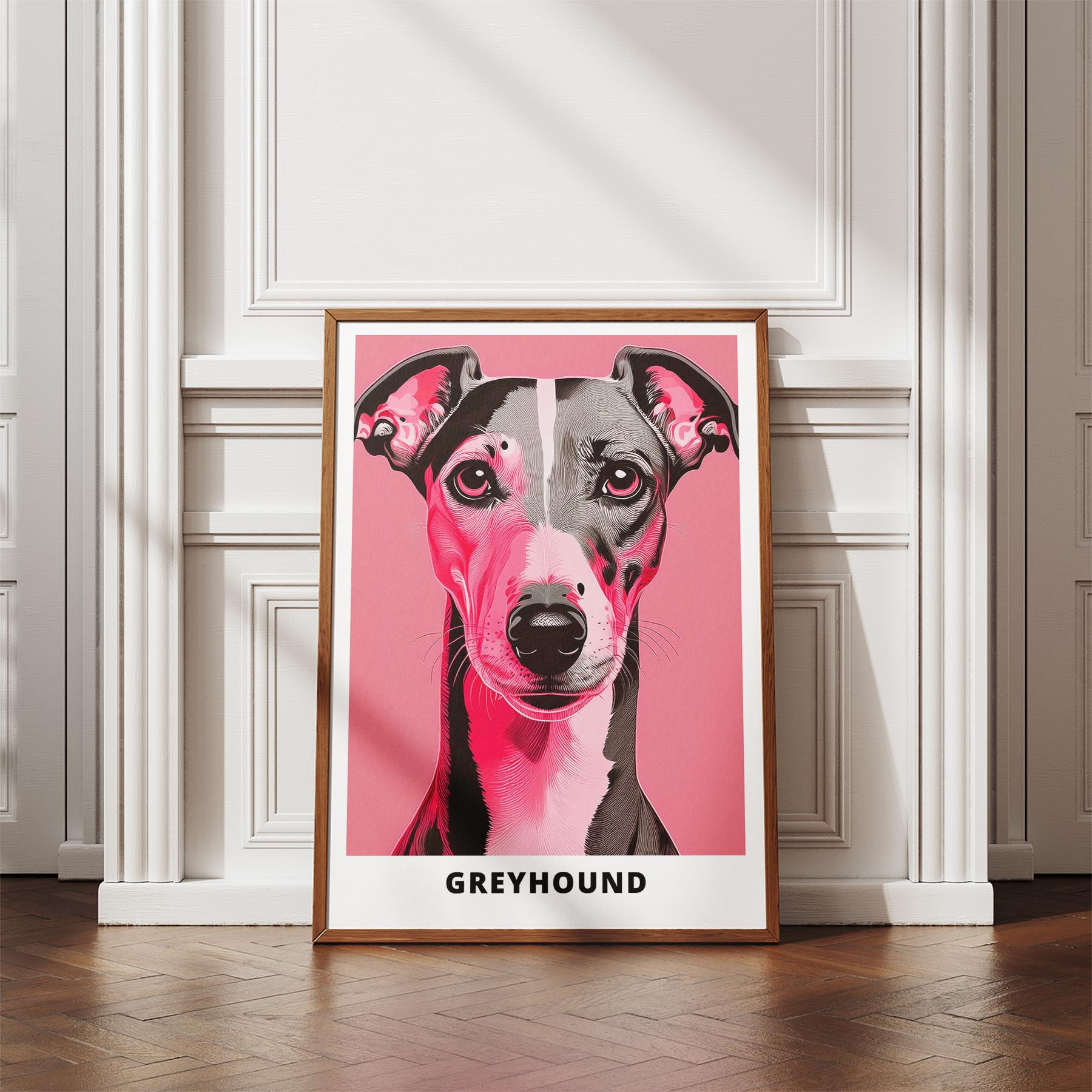 Greyhound Pink and Black Dog Series 1 image 4