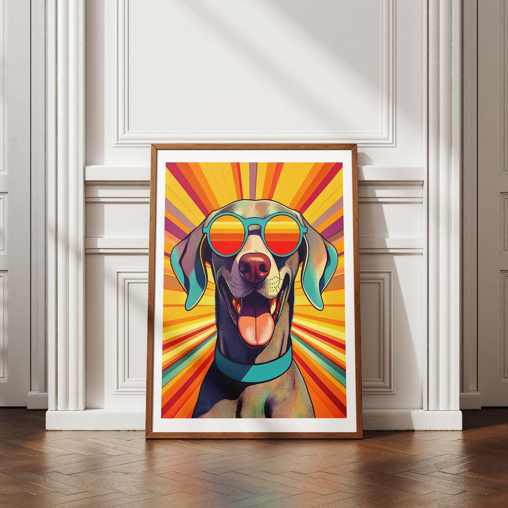 Weimaraner In Colourful Sunnies 1 image 4