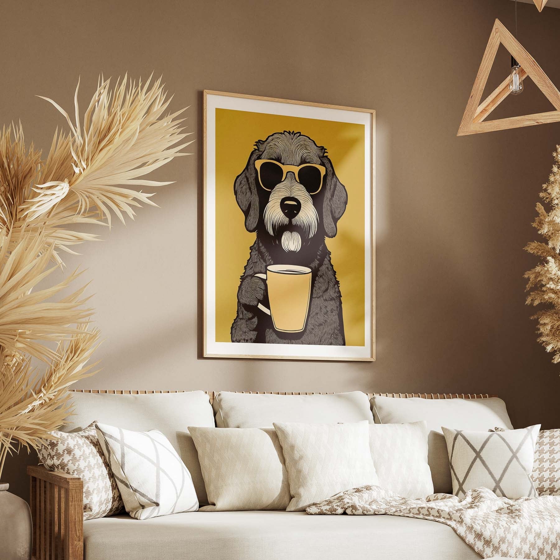 Labradoodle Chillin Coffee Dog image 5