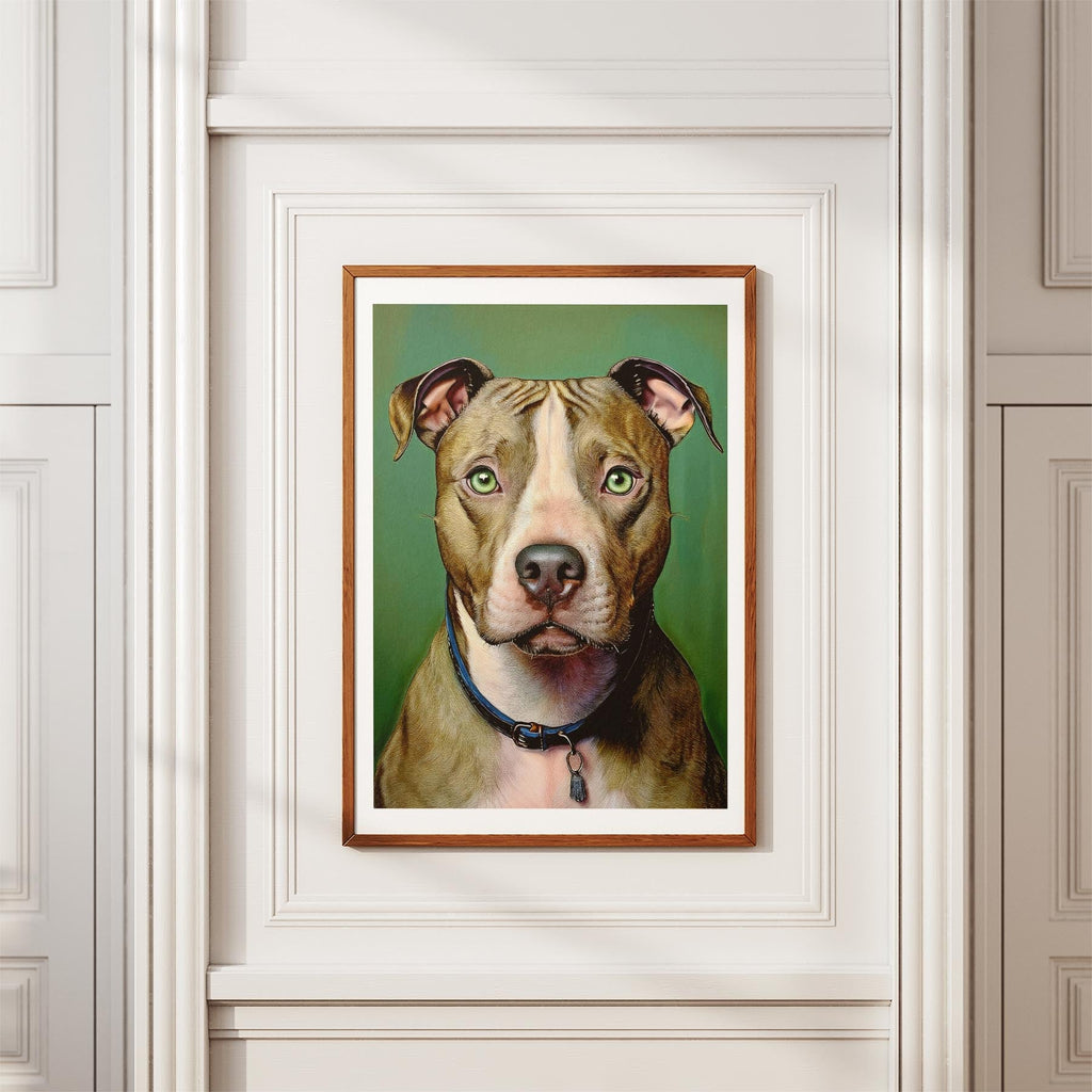 American Pitbull Terrier Green Painted Series image 3