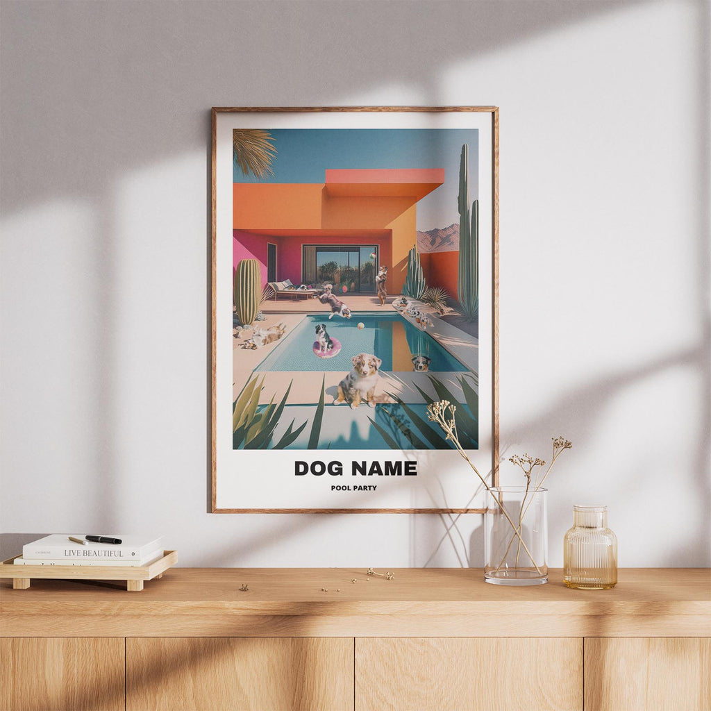 Australian Shepherd Custom Pool Party WITH TEXT image 8