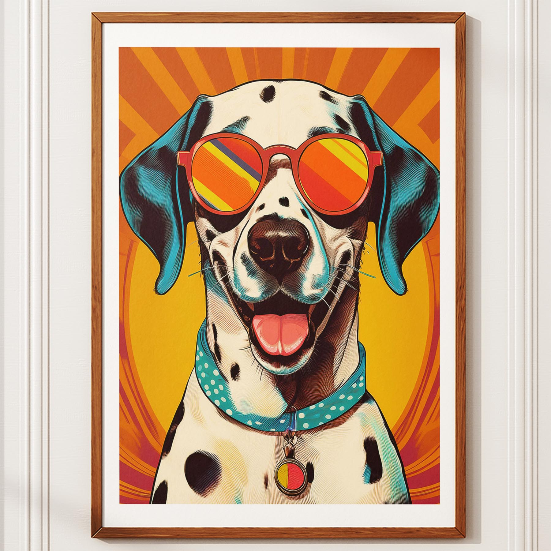 Dalmation Dog In Colourful Sunnies 7 image 11
