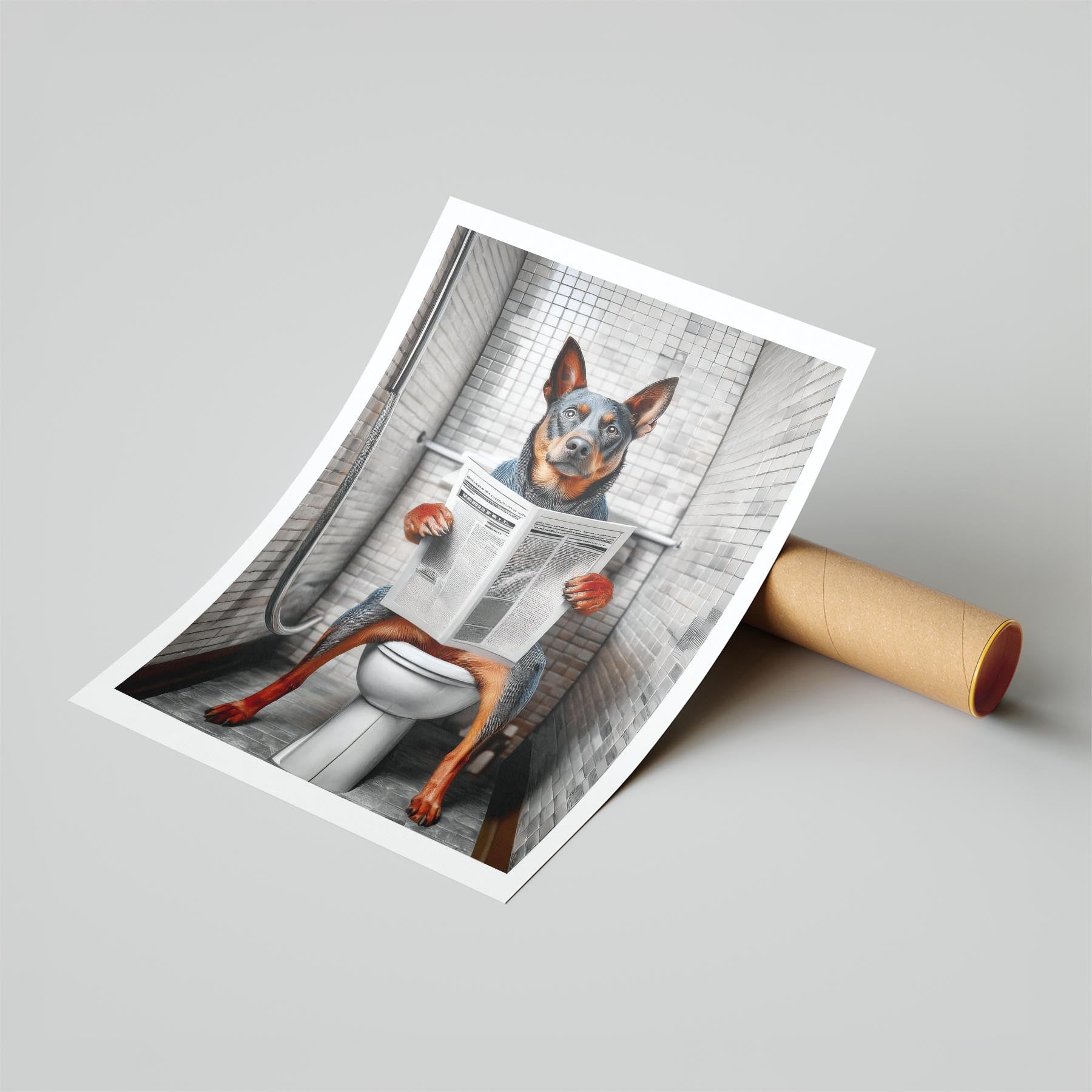 Cattle Dog Toilet Humour Dog Series 1 image 6