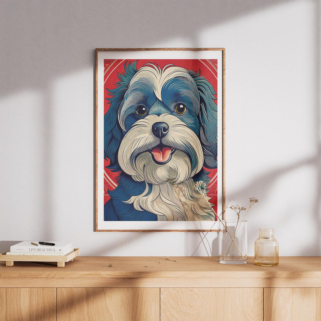 Poodle Hokusai Japanese Inspired Dog Series image 8