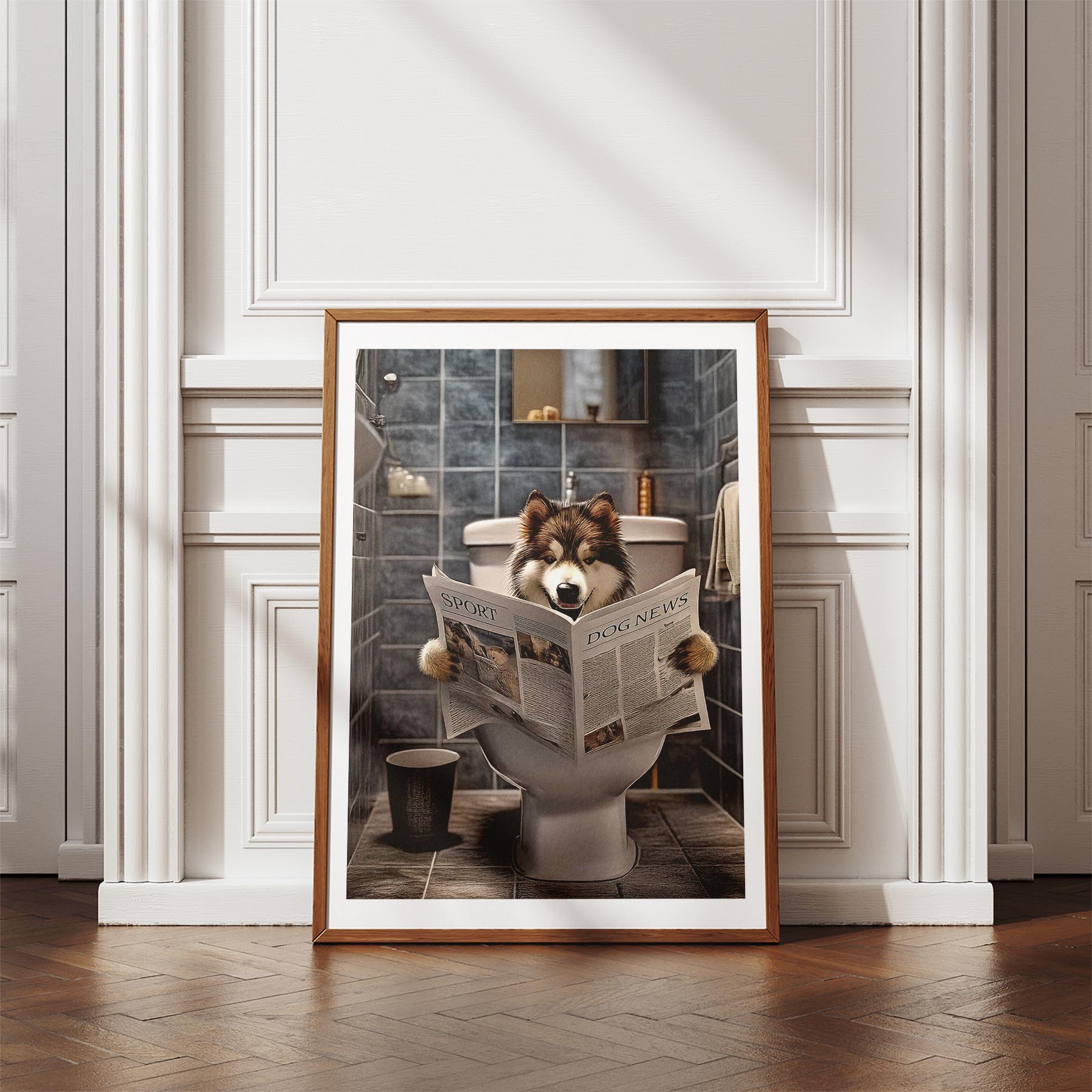 Alaskan Malamute Toilet Humour Dog Series 2 image 4