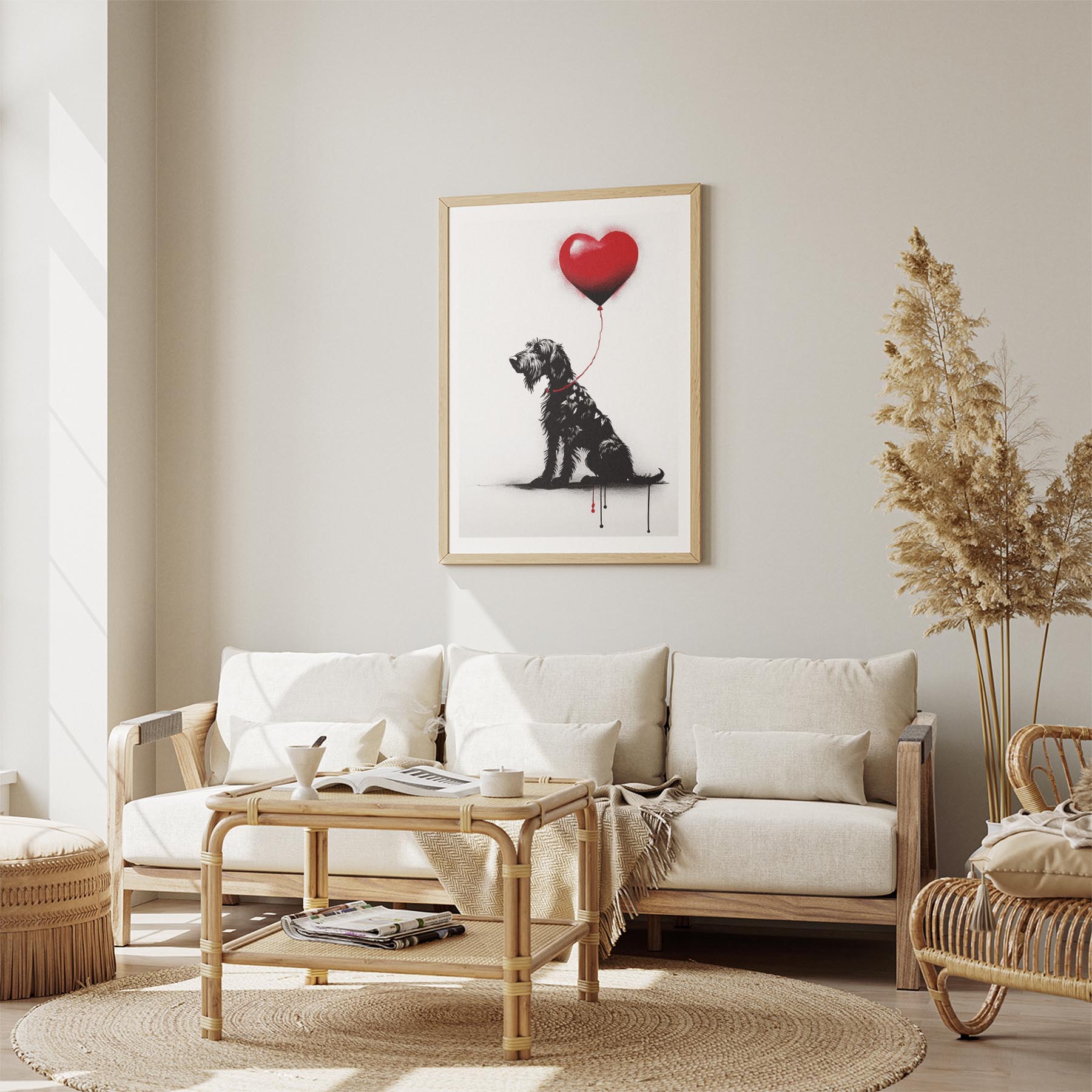 Irish Wolfhound DOGSY Series inspired by the Art of Banksy image 2