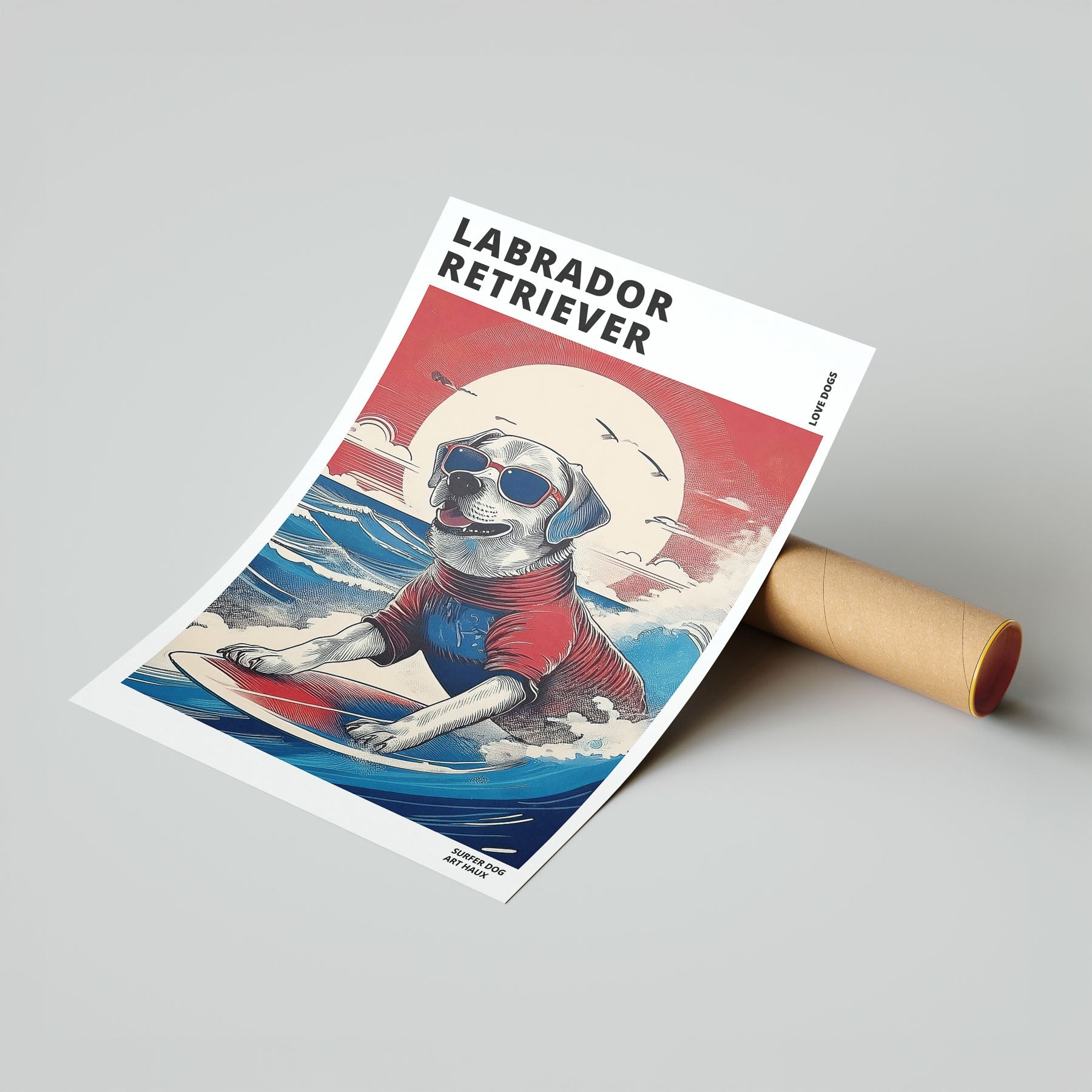 Labrador Retreiver Hokosai Surfer Dogs 1 image 7
