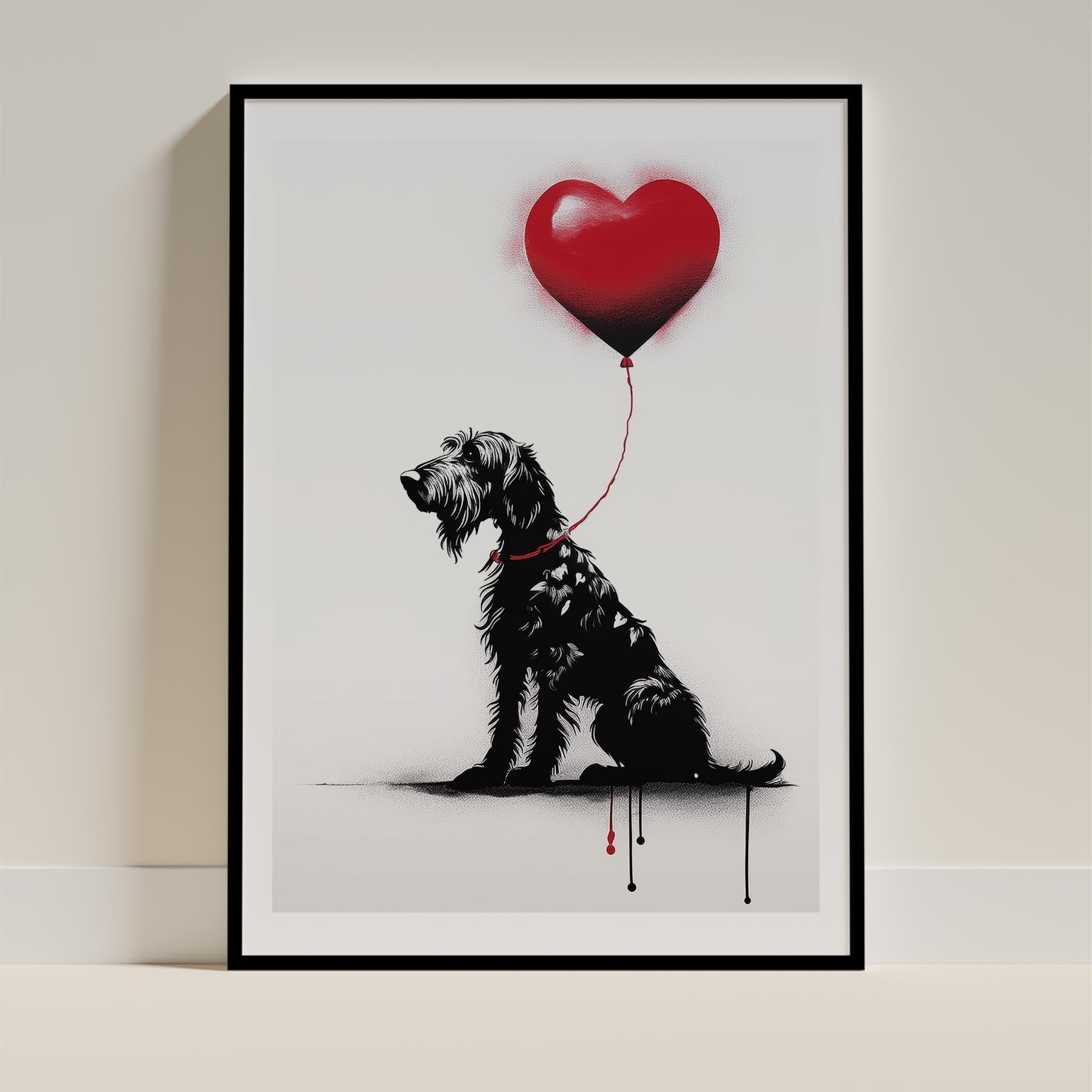 Irish Wolfhound DOGSY Series inspired by the Art of Banksy image 0