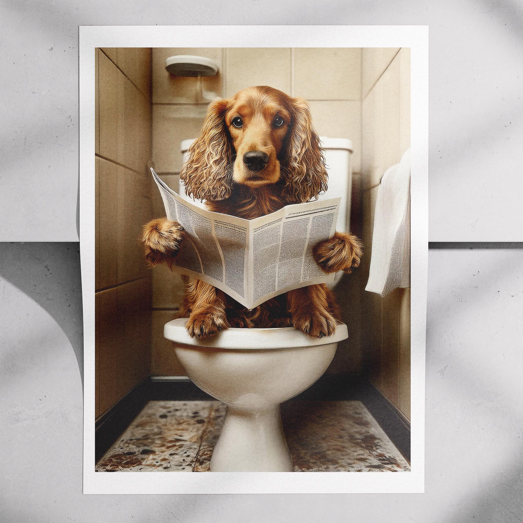 Cocker Spaniel Toilet Humour Dog Series 3 image 7
