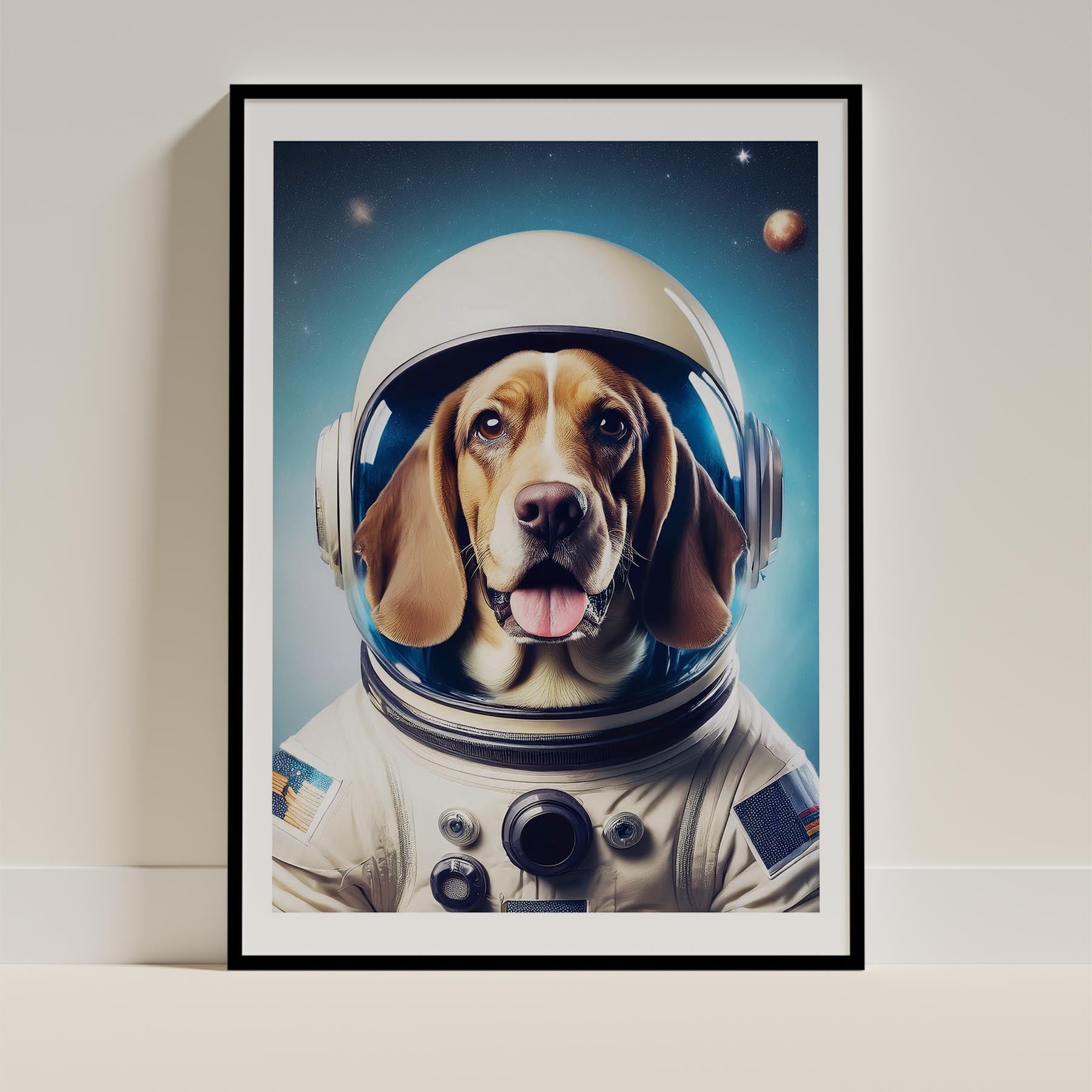 Basset Hound Astronaut Dog Series image 11