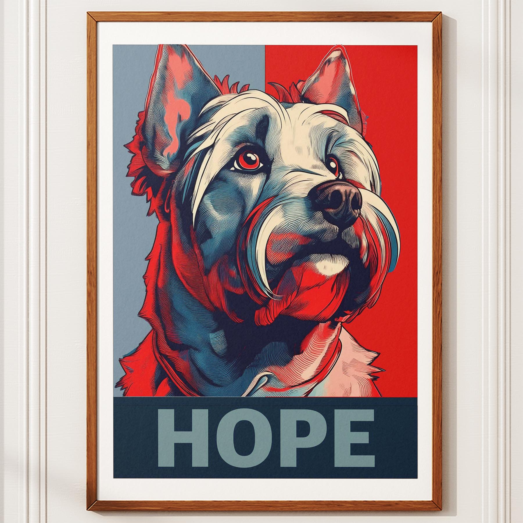 Australian Silky Terrier HOPE Series Inspired by the Obama Poster image 10