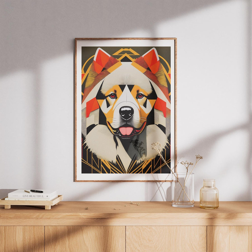 Chow Chow Geometric Orange Series image 8