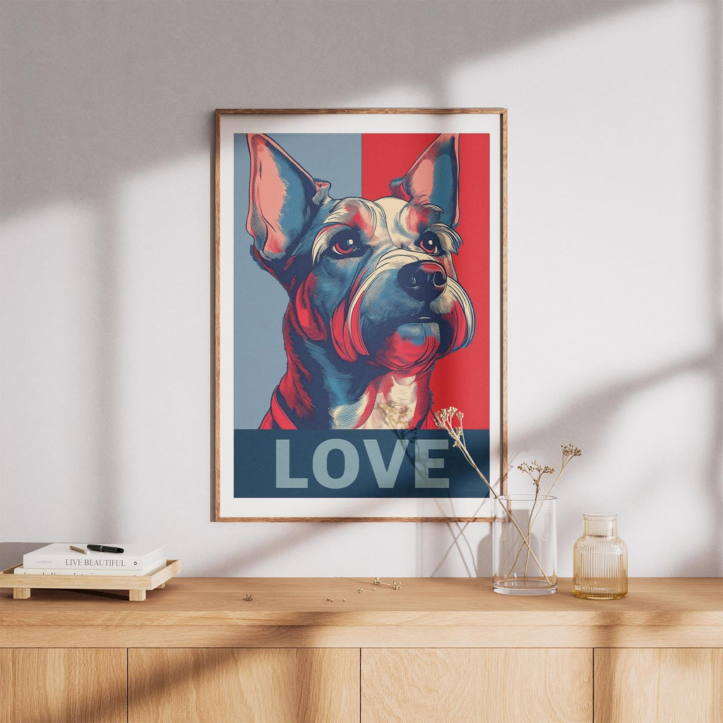 Australian Terrier LOVE Series Inspired by the Obama Poster image 8