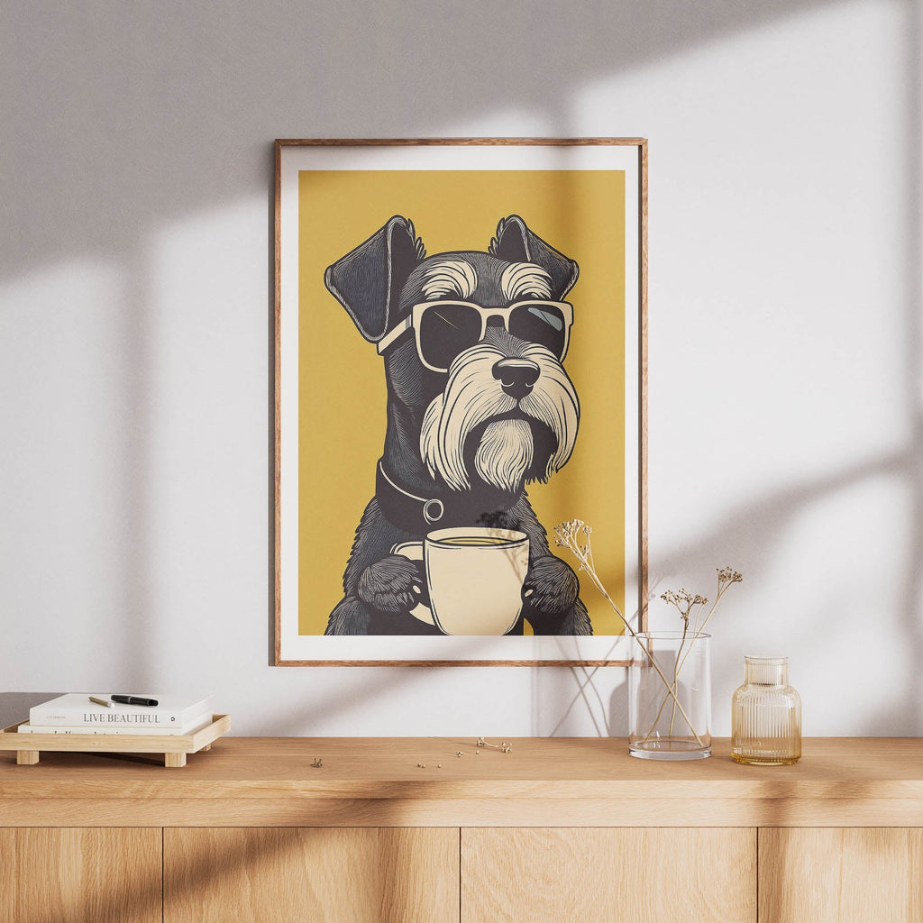 Miniature Schnauzer Chillin Coffee Dog image 8