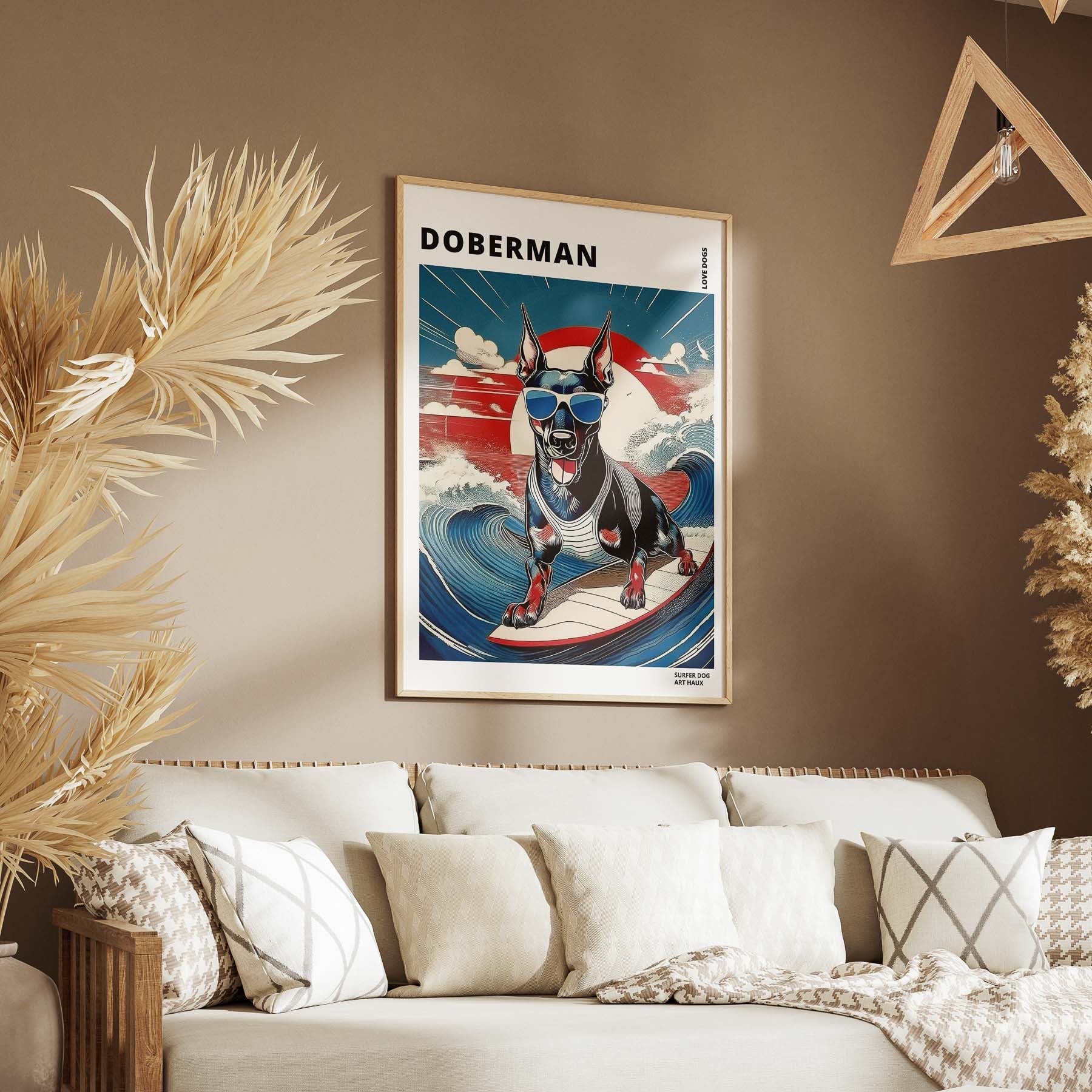 Doberman Hokosai Surfer Dogs 1 image 5