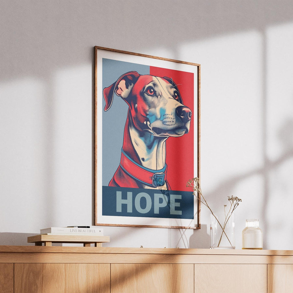 Whippet HOPE Series Inspired by the Obama Poster image 5
