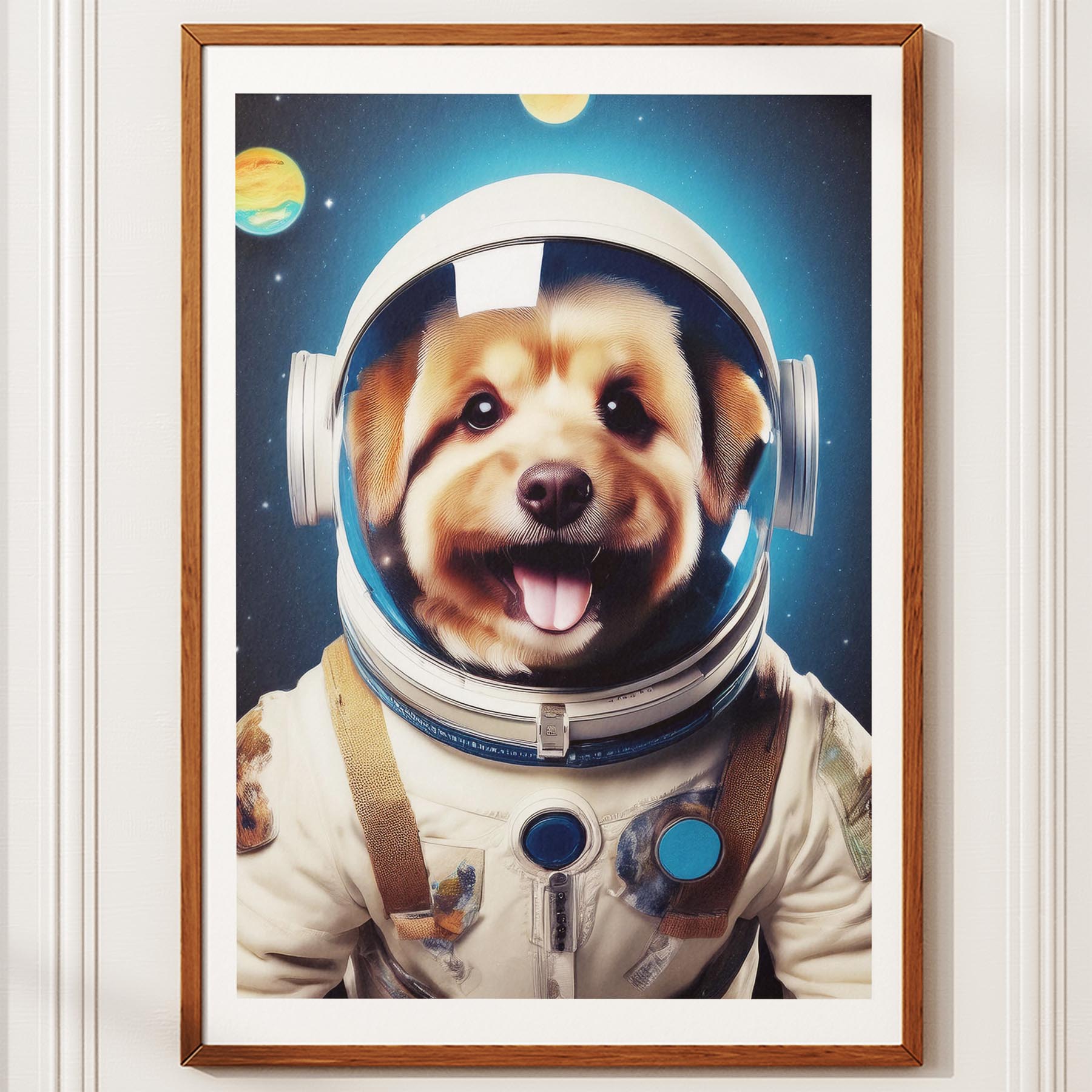 Australian Silky Terrier Astronaut Dog Series image 10