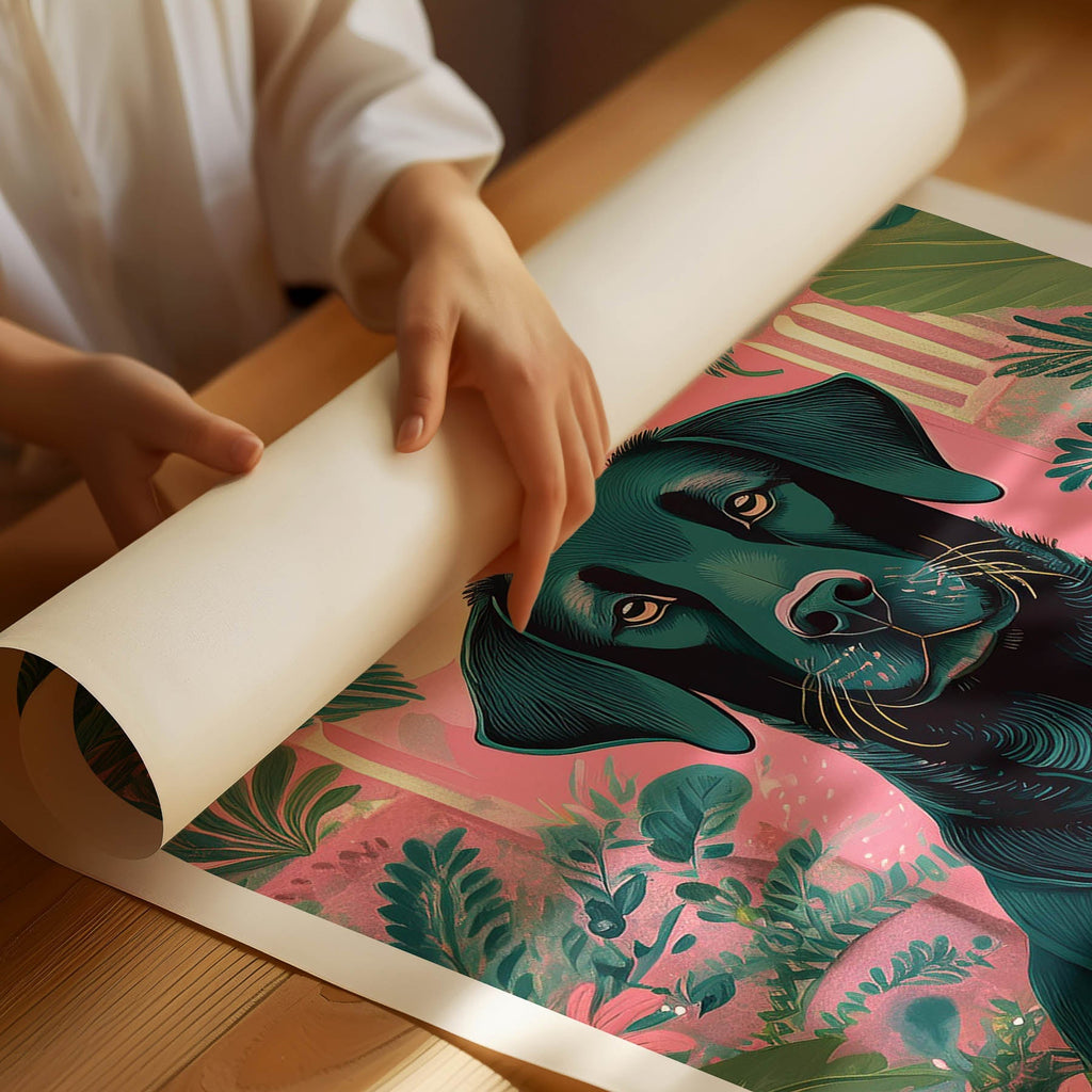 Labrador Retriever Flowery Dog image 1