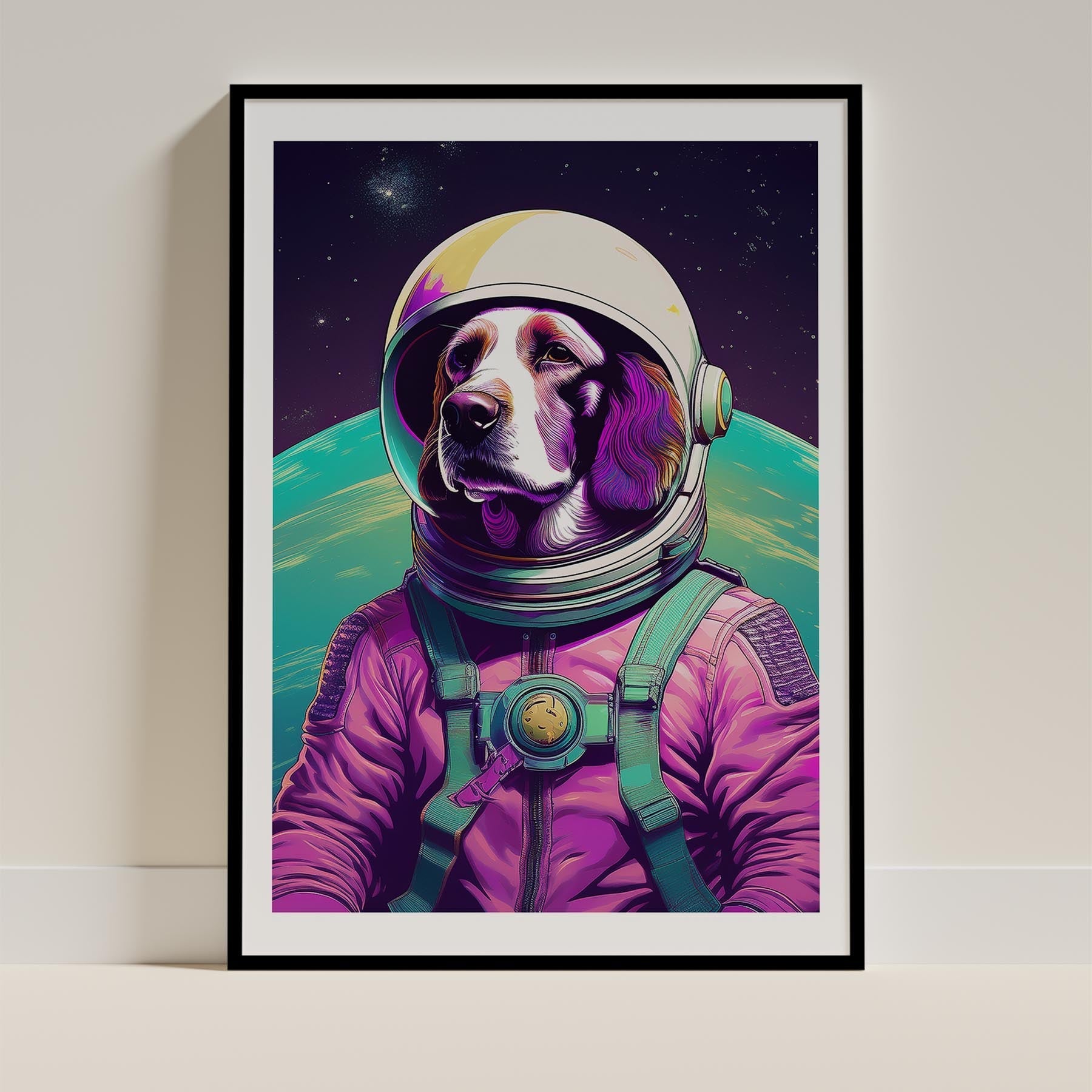 English Setter Space Dogs Series image 0