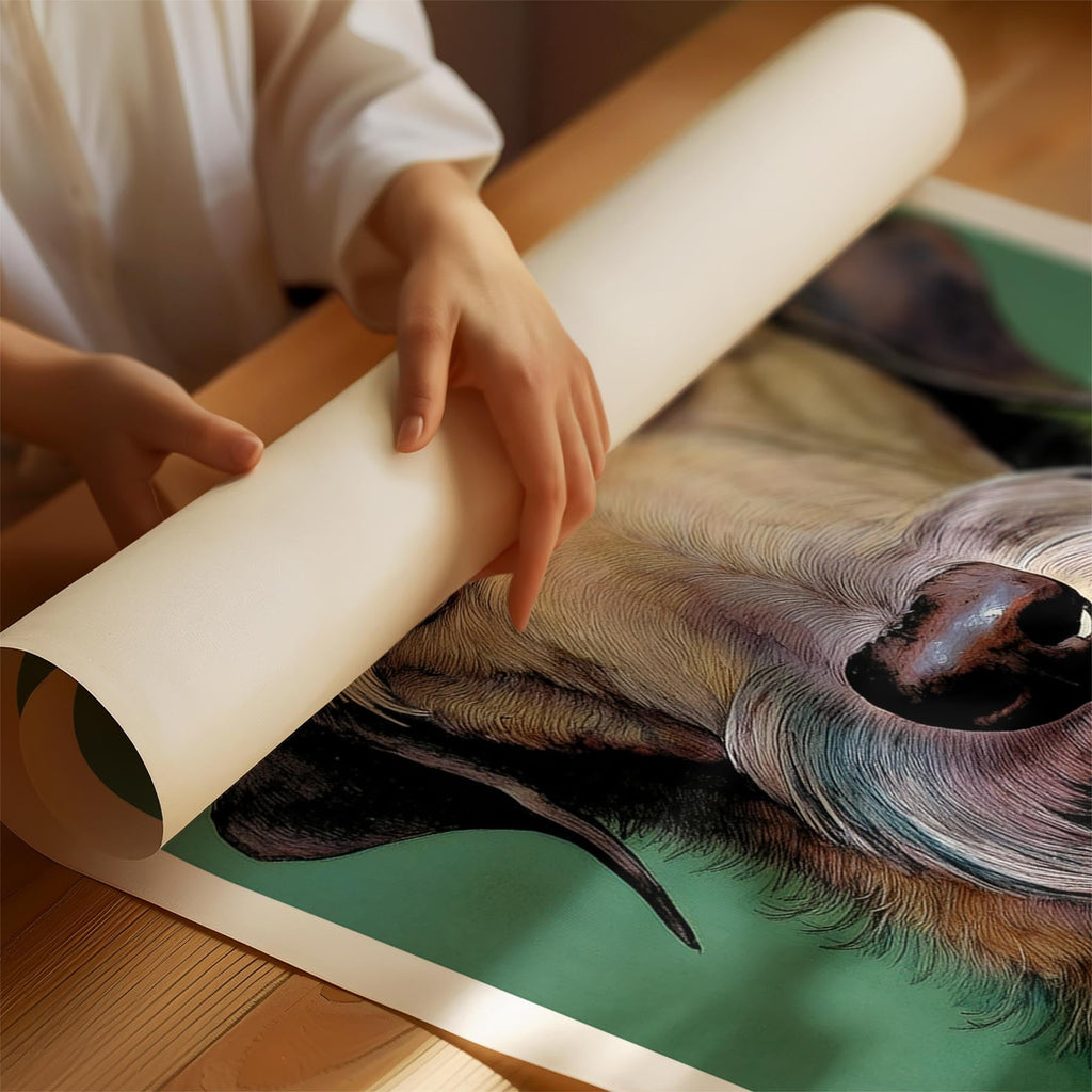 Irish Wolfhound Green Painted Series image 1