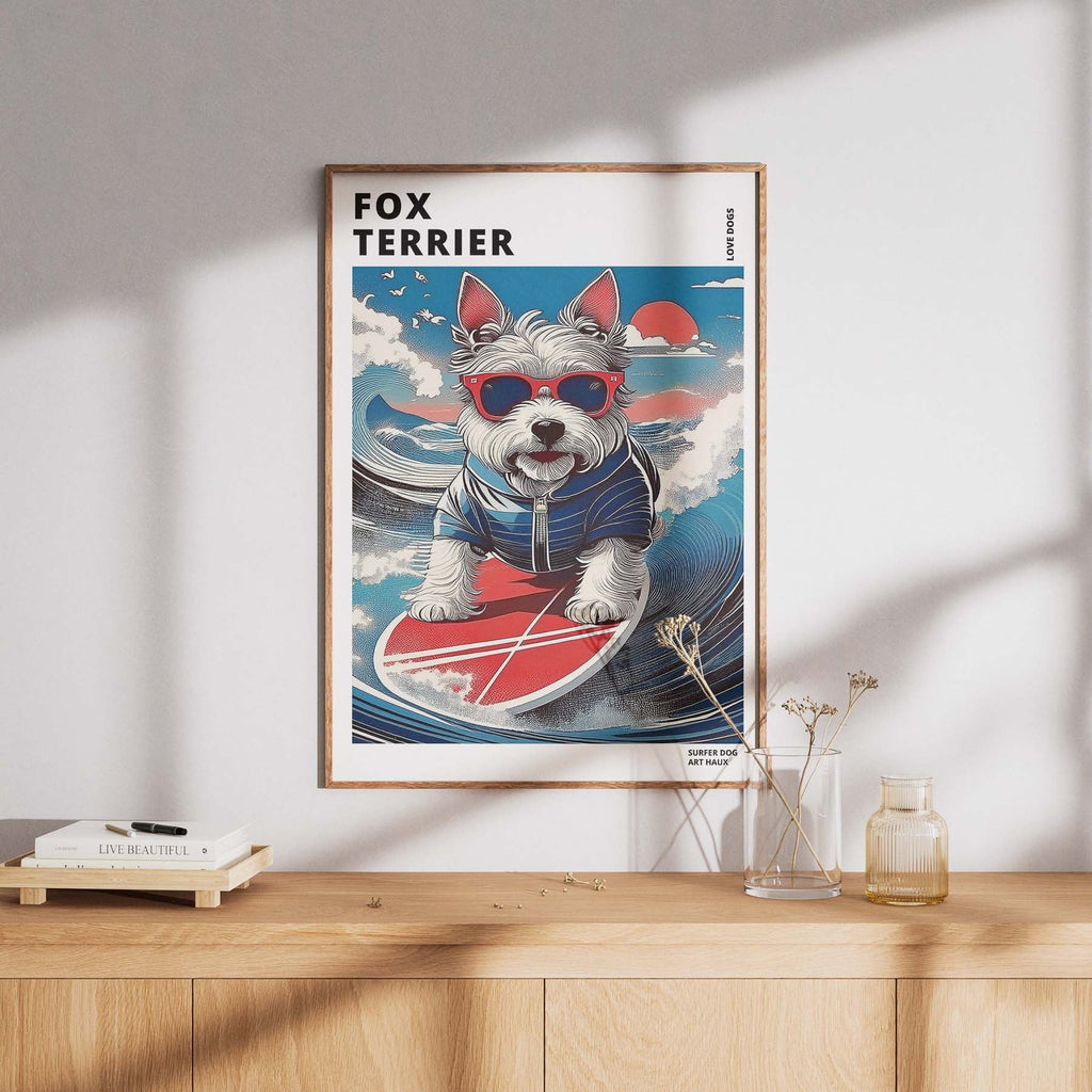 Fox Terrier Hokosai Surfer Dogs 1 image 8