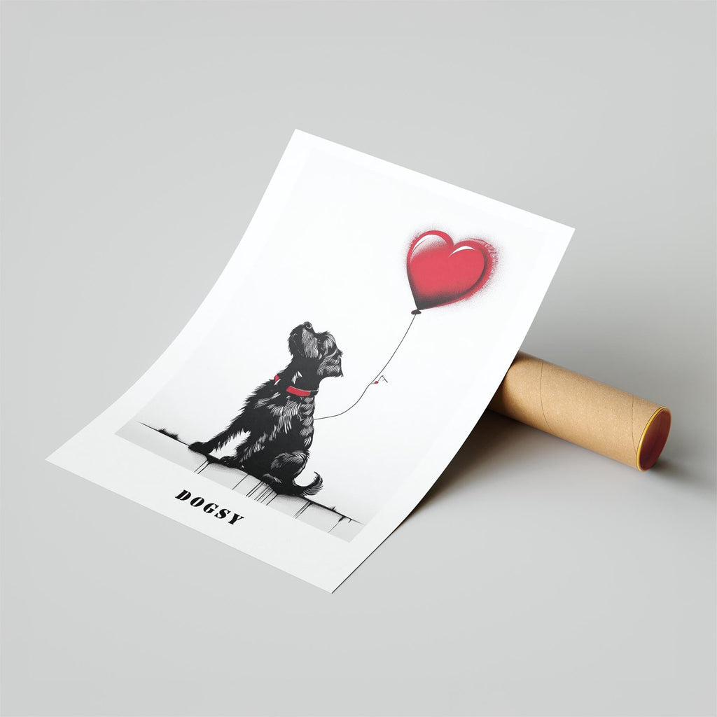 Cobberdog DOGSY Series inspired by the Art of Banksy with text Dogsy image 6